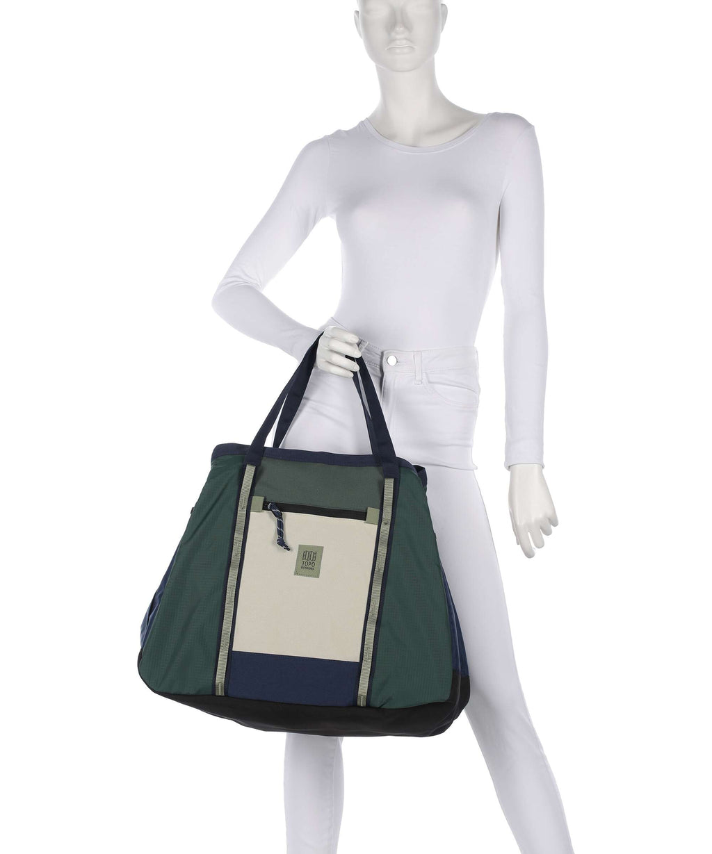 Topo Designs Mountain Gear Tote bag forest/bone white