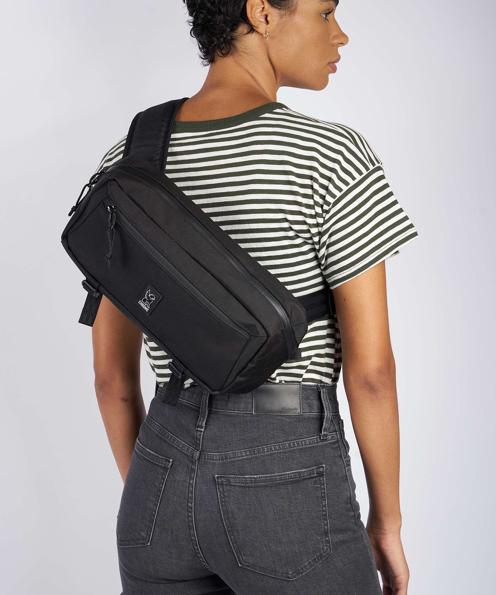 Chrome Kadet Mini Fanny pack black tarp