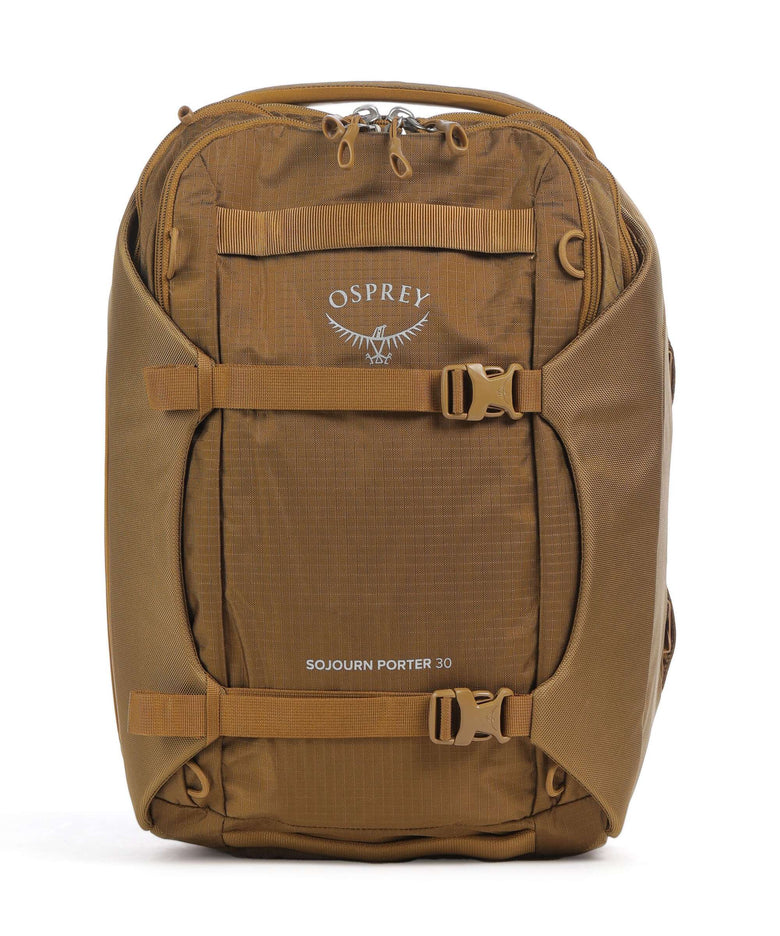 is the osprey porter 30 a good travel backpack Osprey Sojourn Porter 30 Travel backpack recycled polyester brindle brown