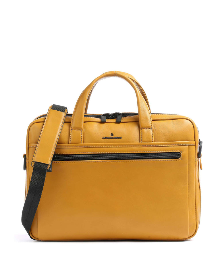 Castelijn & Beerens Nappa X Charlie Briefcase yellow