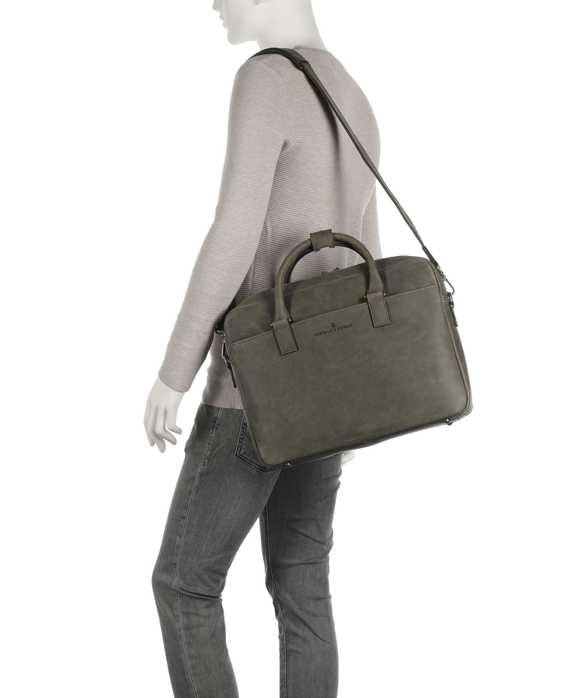Castelijn & Beerens Carisma RFID Briefcase dark military