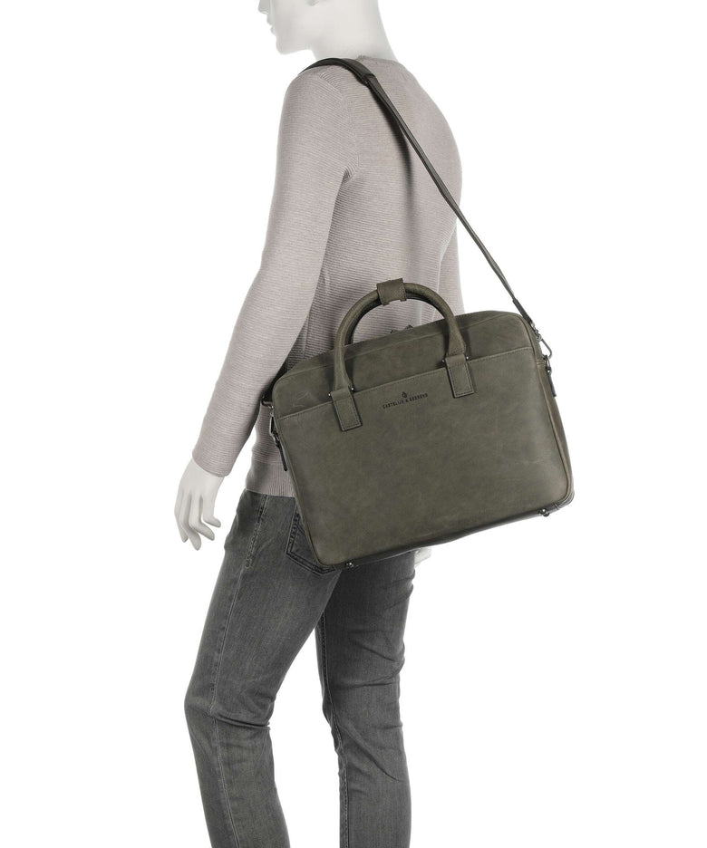 Castelijn & Beerens Carisma RFID Briefcase dark military