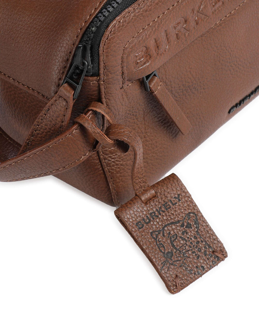 Burkely Minimal Mason Toiletry bag custom cognac