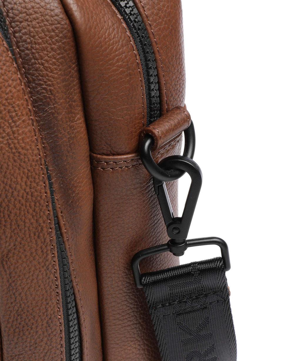 Burkely Minimal Mason Briefcase custom cognac