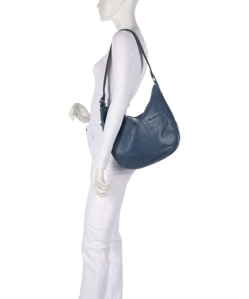 Burkely Natural Norah Hobo bag berry blue