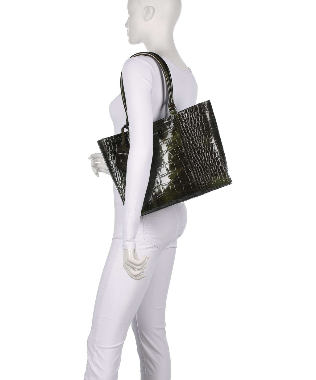 Burkely Cool Colbie Tote bag olive patent
