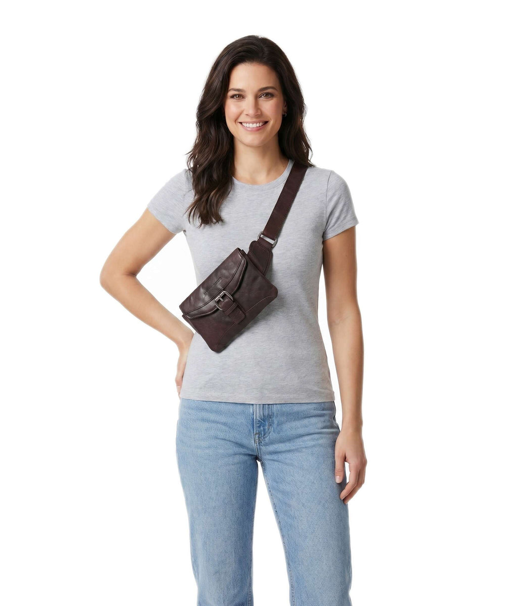 Spikes & Sparrow Bronco Belt bag dark brown