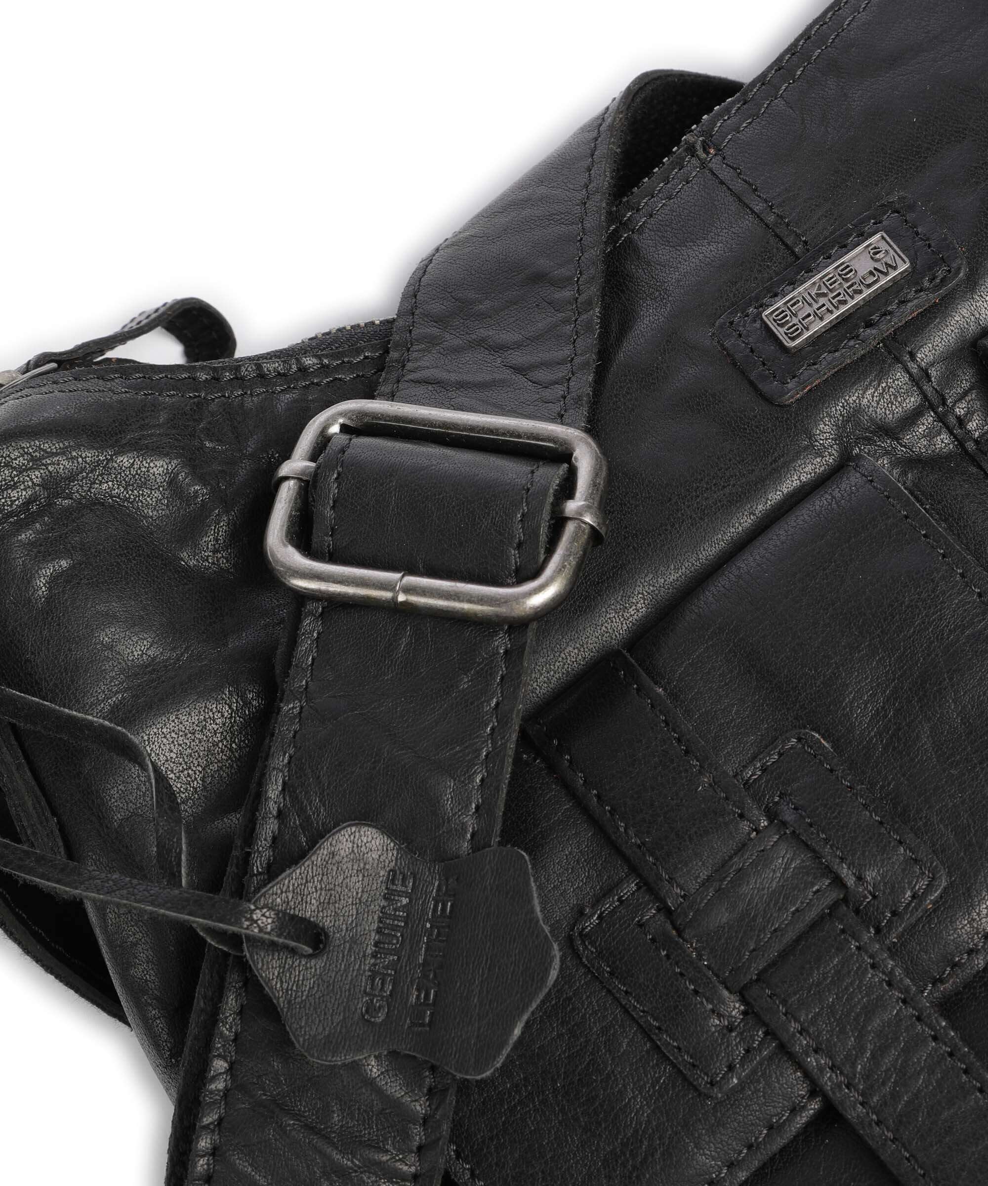 Spikes & Sparrow Bronco Hobo bag schwarz