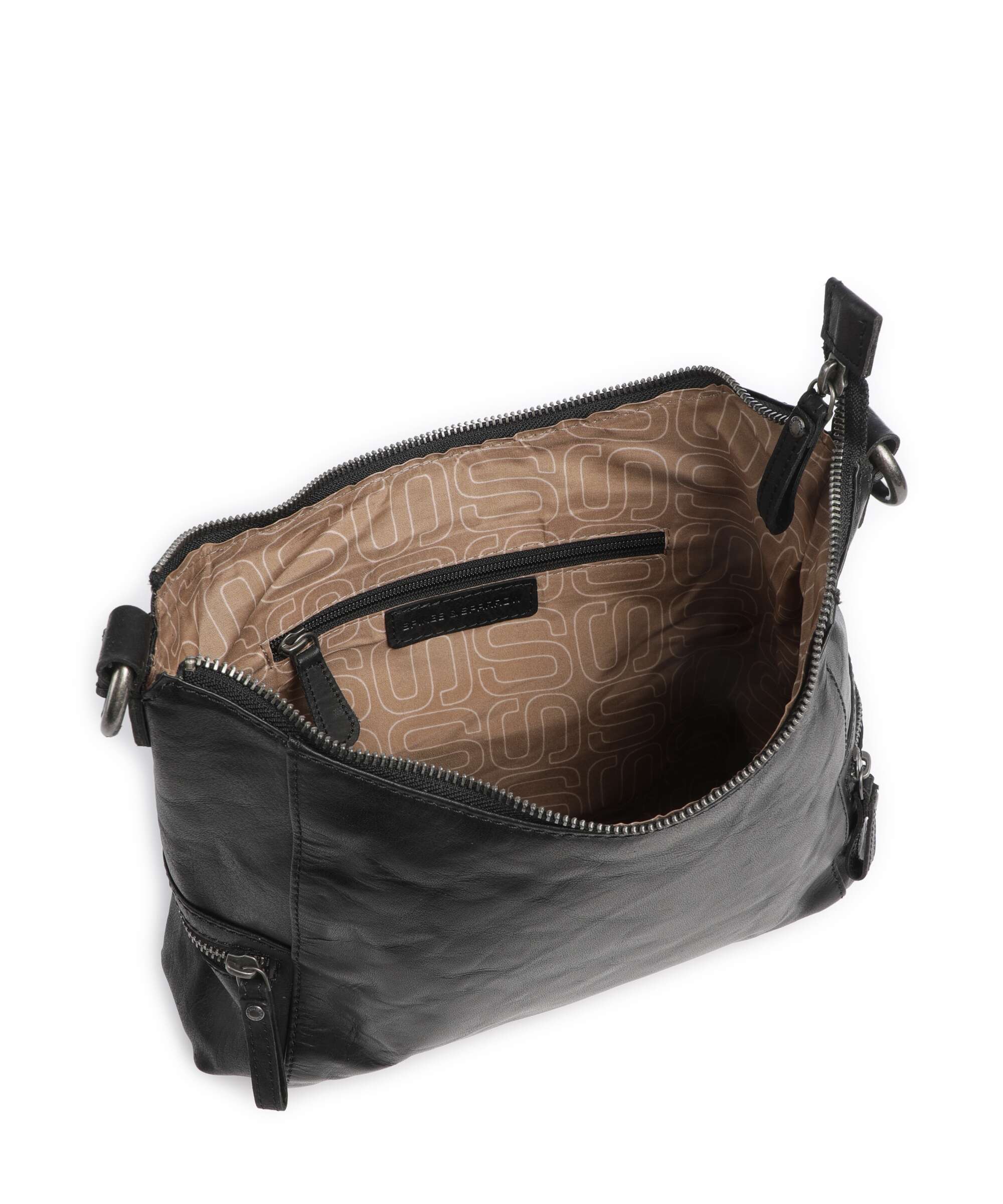 Spikes & Sparrow Bronco Toronto Hobo bag black