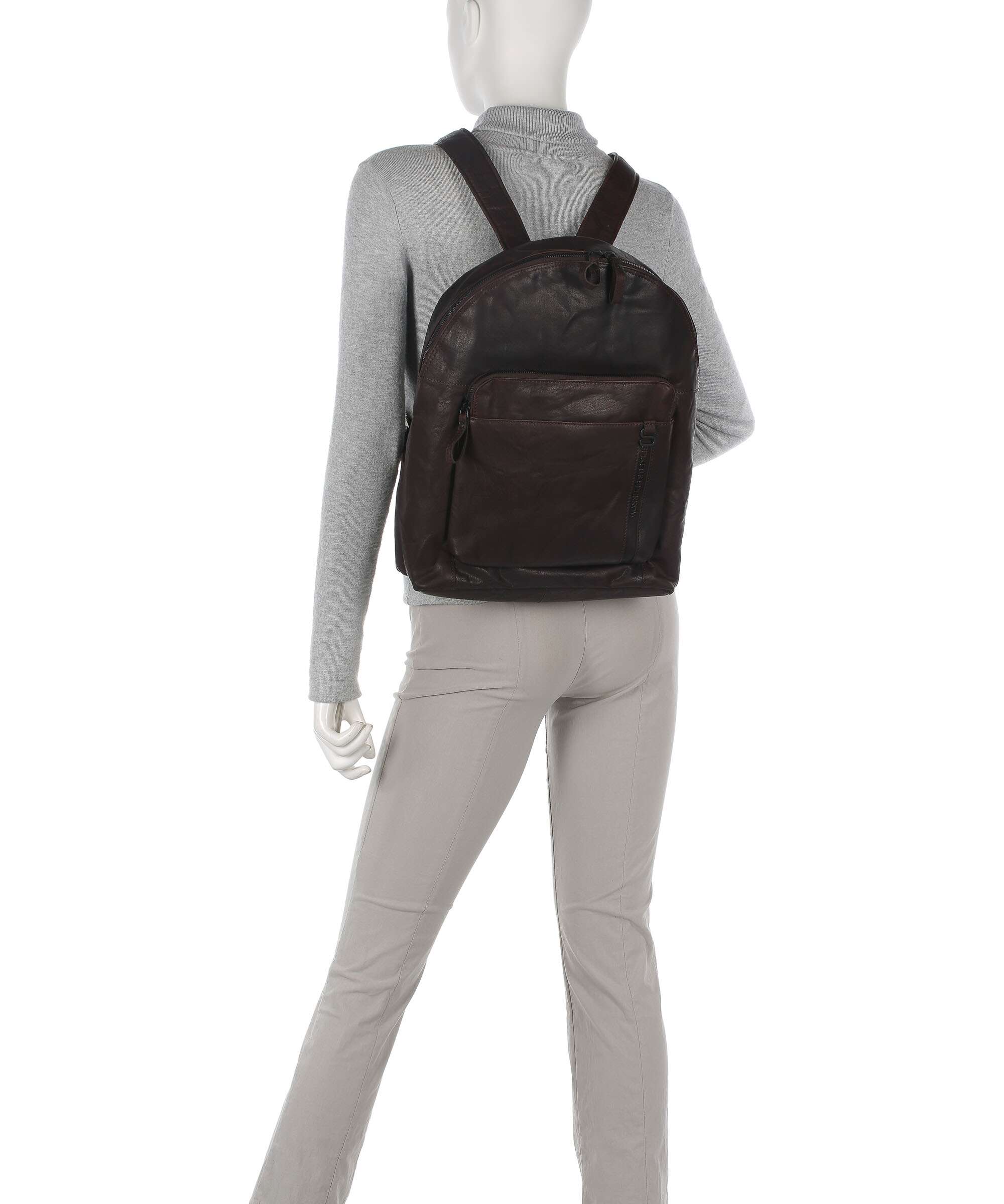 Spikes & Sparrow Bronco Laptop backpack dark brown