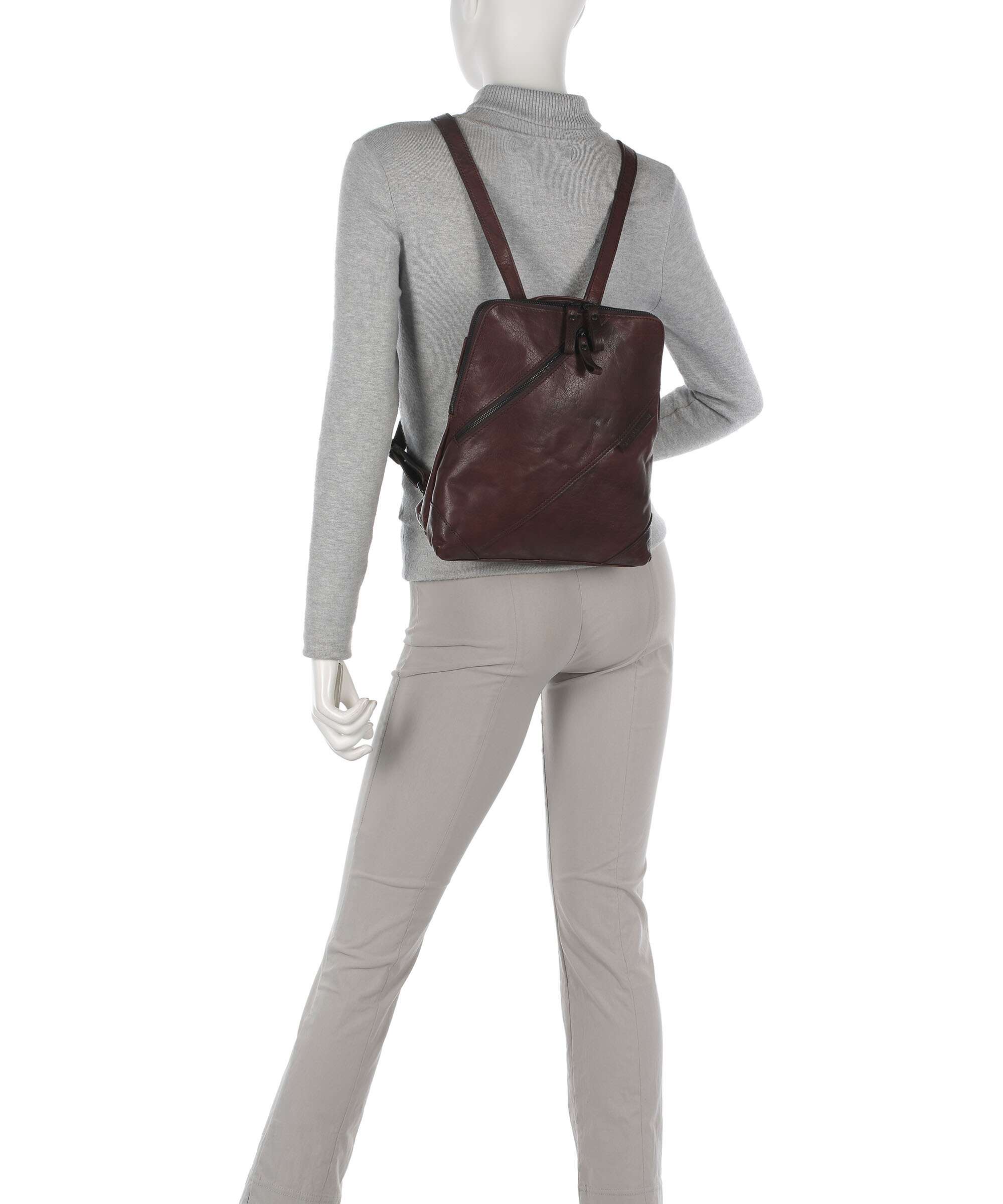 Spikes & Sparrow Bronco Backpack dunkelbraun