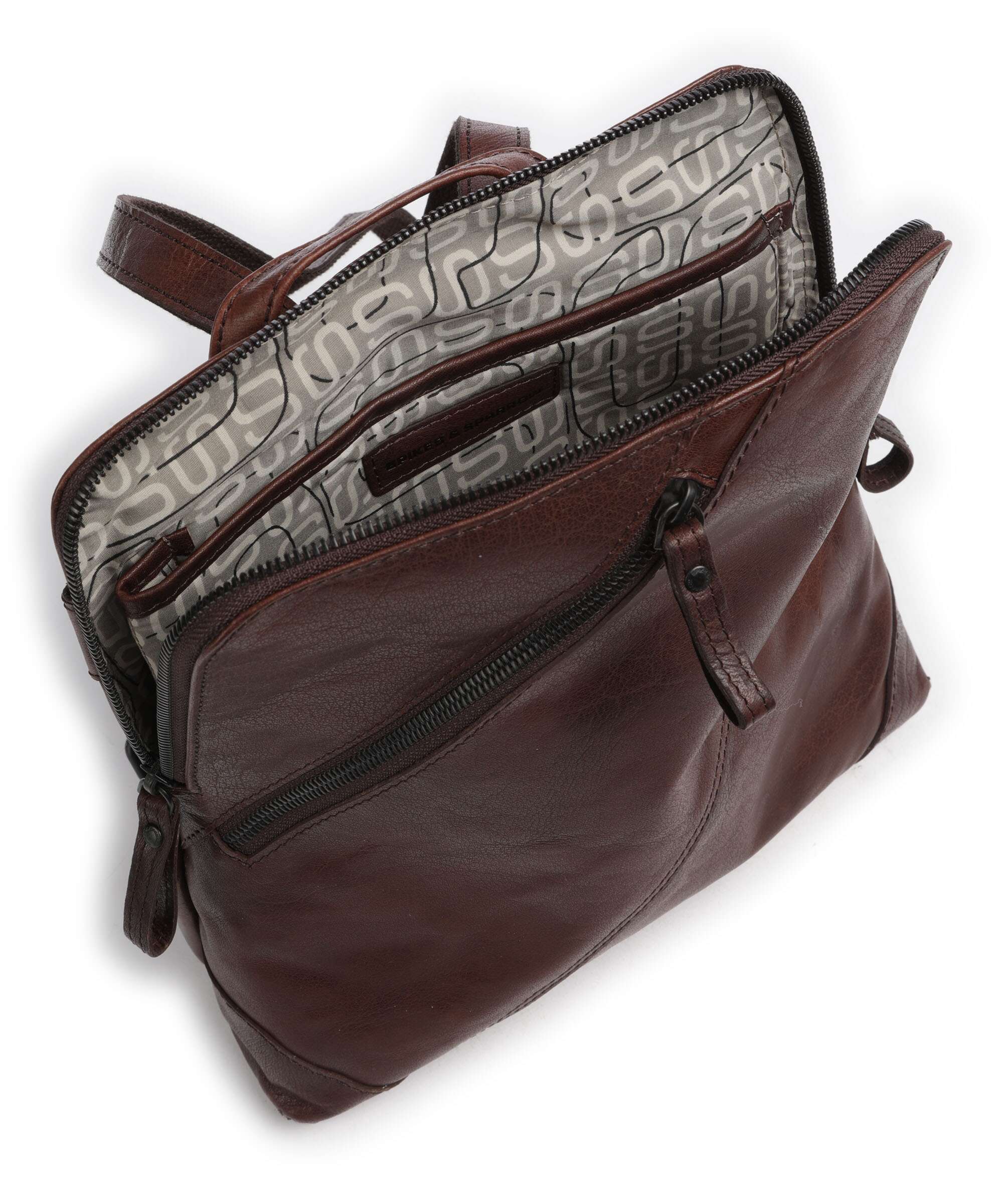 Spikes & Sparrow Bronco Backpack dunkelbraun