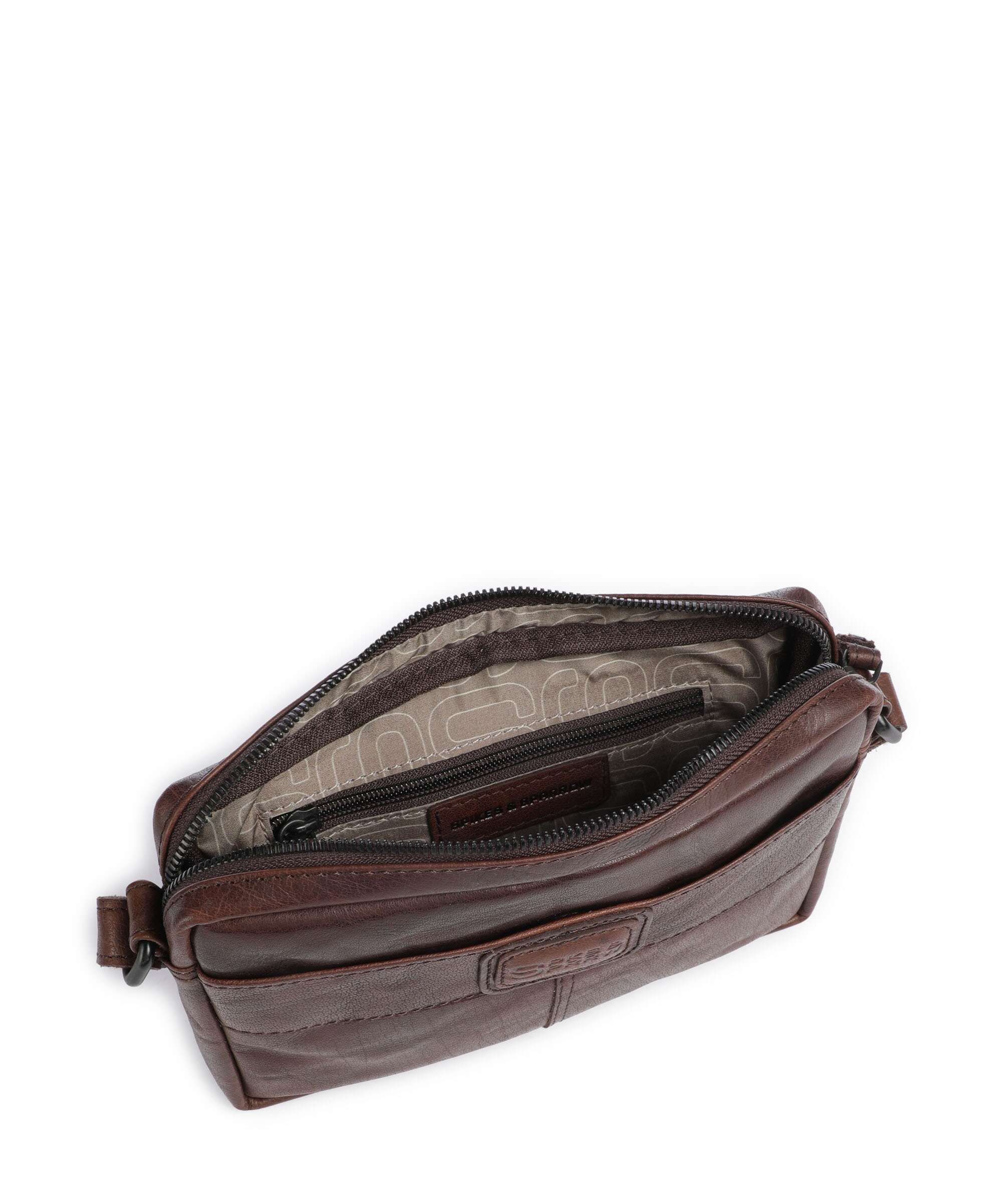 Spikes & Sparrow Bronco Eva Crossbody bag dunkelbraun