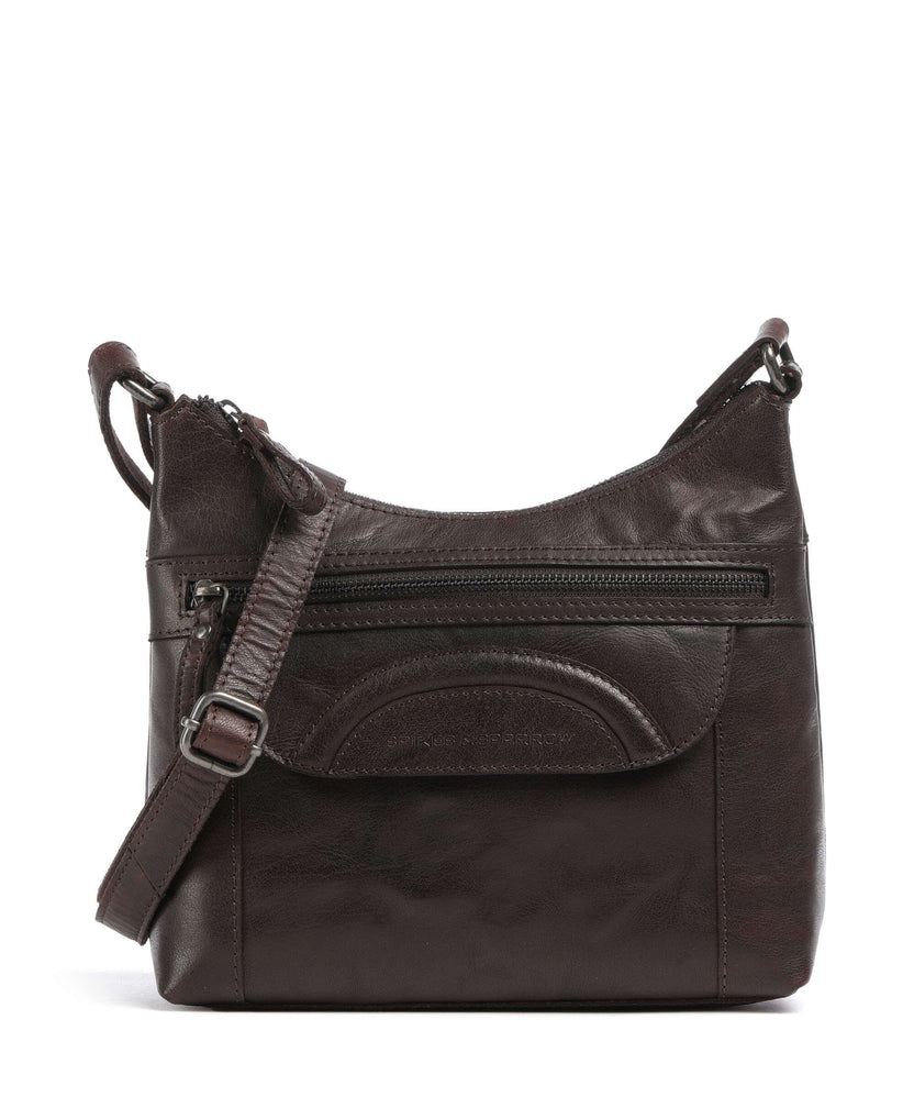 Spikes & Sparrow Bronco Elien Crossbody bag dunkelbraun