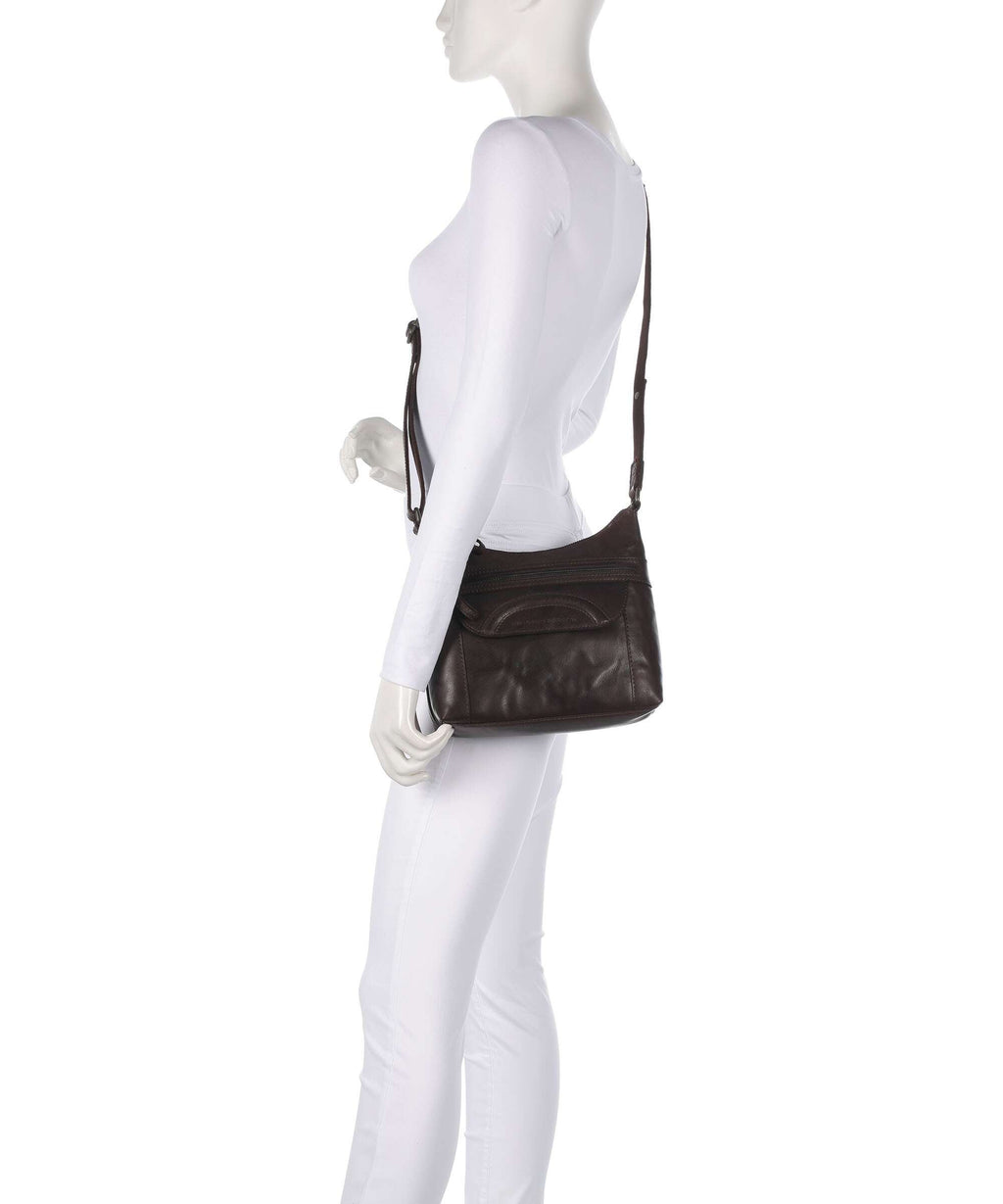 Spikes & Sparrow Bronco Elien Crossbody bag dunkelbraun