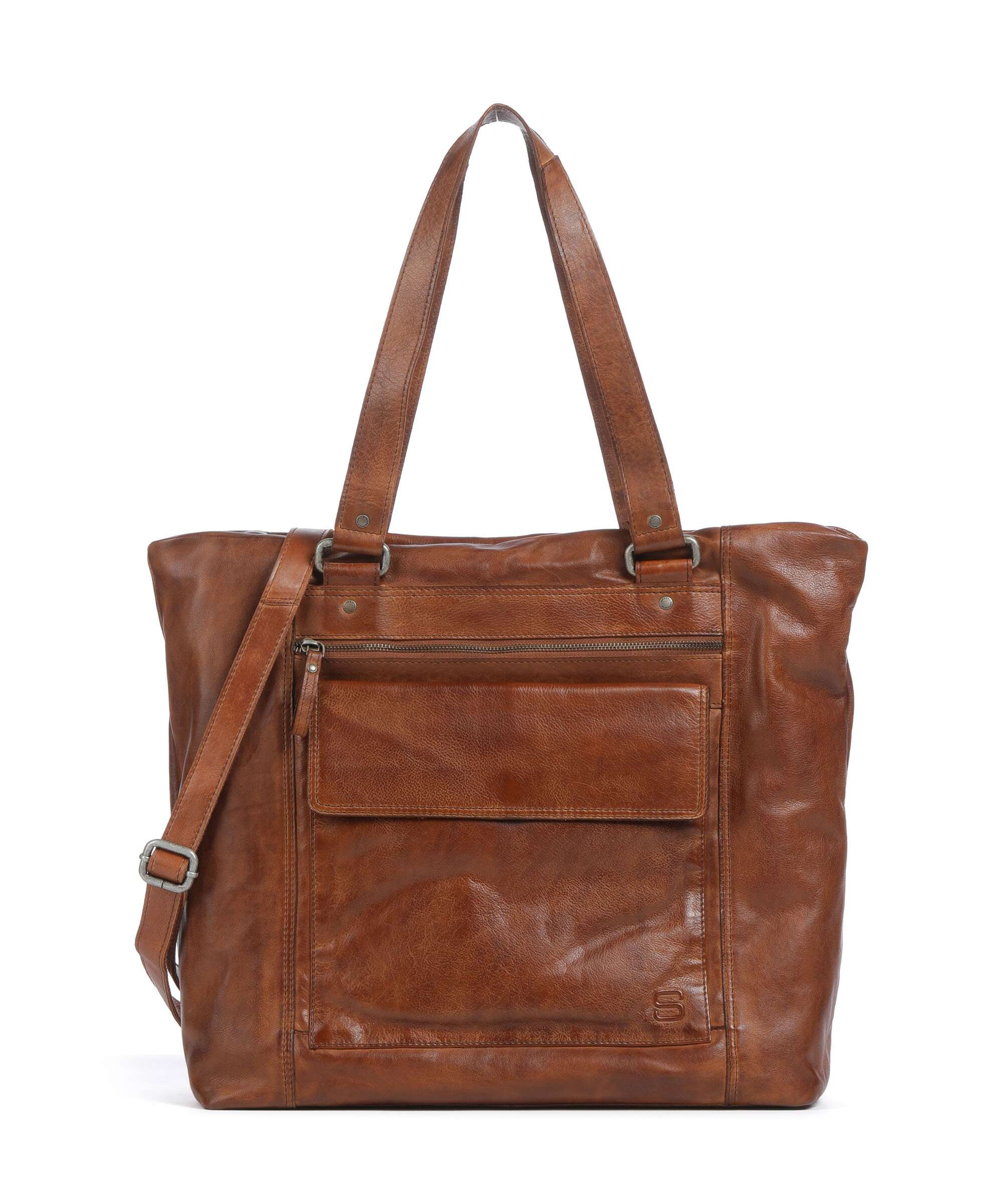 Spikes & Sparrow Apache Amina Briefcase brandy