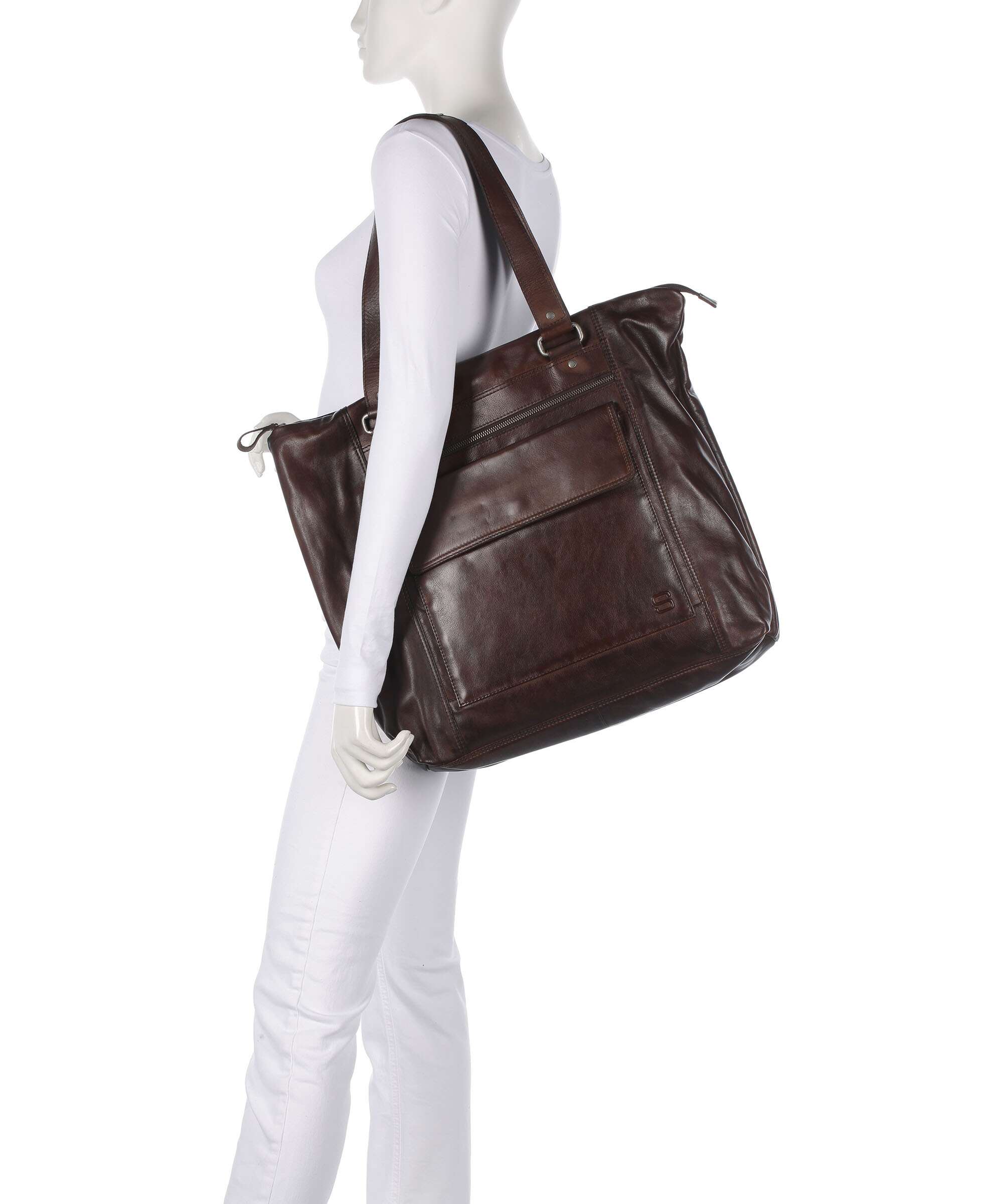 Spikes & Sparrow Apache Amina Briefcase braun