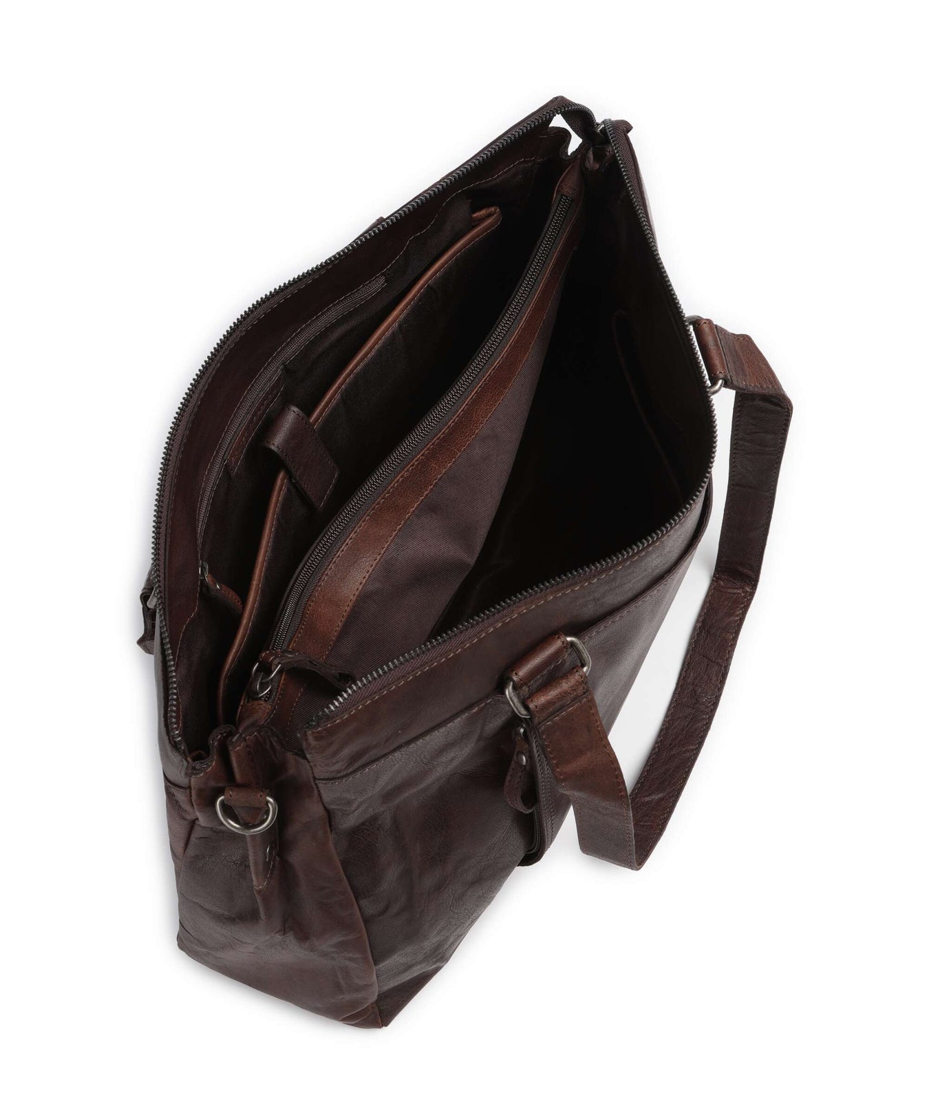 Spikes & Sparrow Bronco Maureen Briefcase dark brown