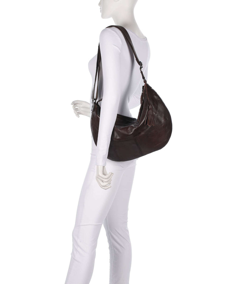 Spikes & Sparrow Apache Sian Hobo bag dark brown