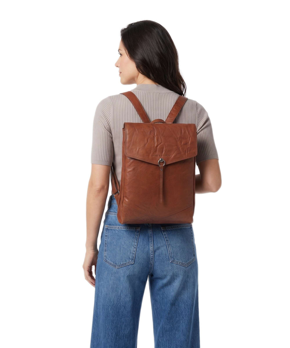Spikes & Sparrow Bronco Marlotte Laptop backpack brandy