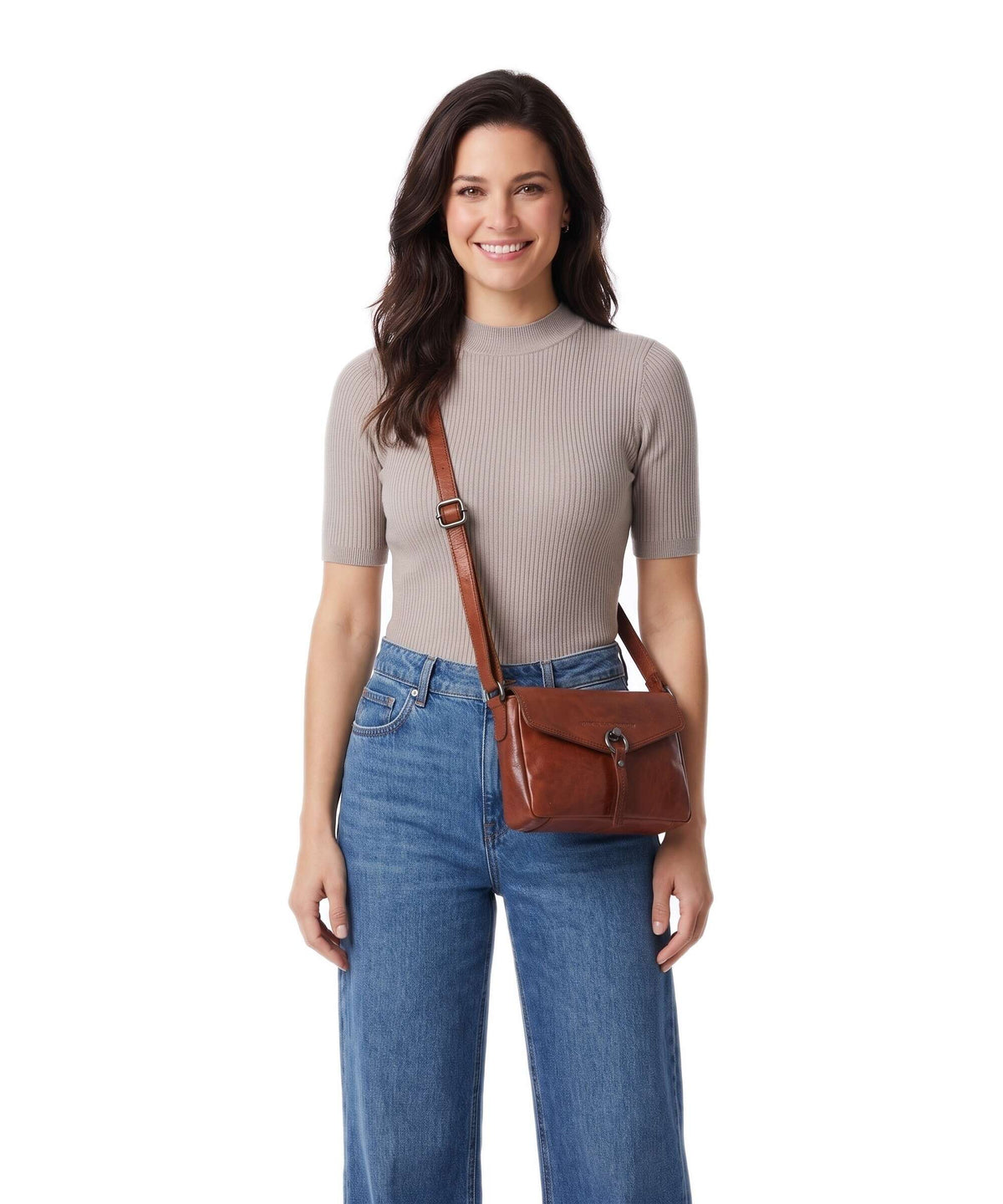 Spikes & Sparrow Bronco Emmalyn Crossbody bag brandy