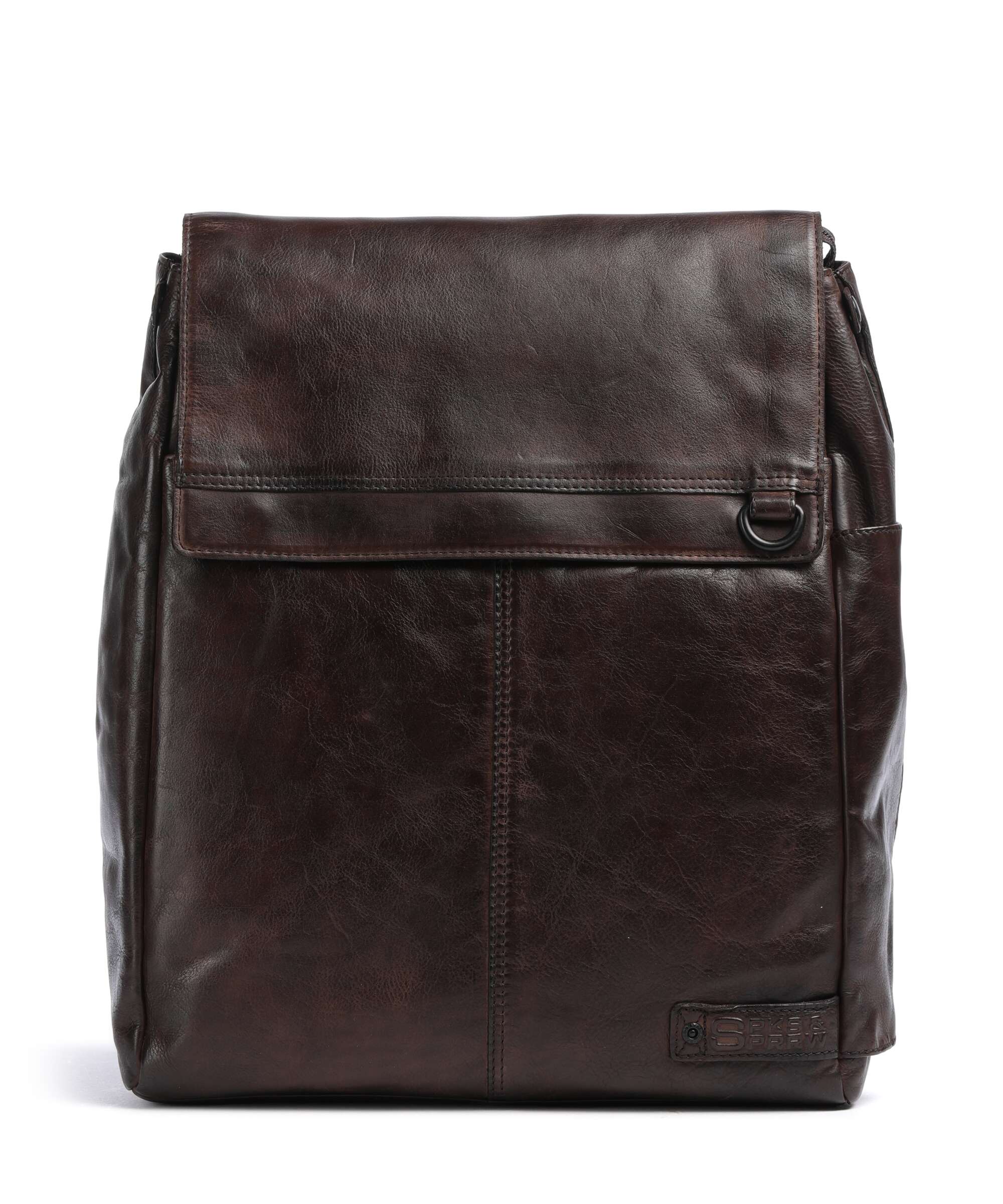 Spikes & Sparrow Apache Ted Laptop backpack 14″ fine grain leather dark ...