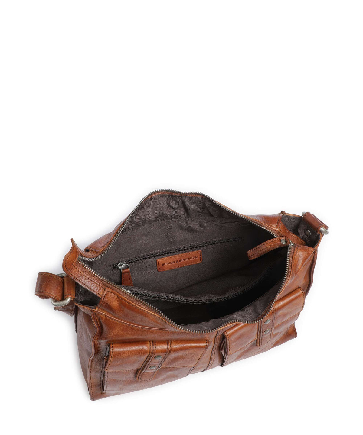 Spikes & Sparrow Apache Samara Hobo bag brandy