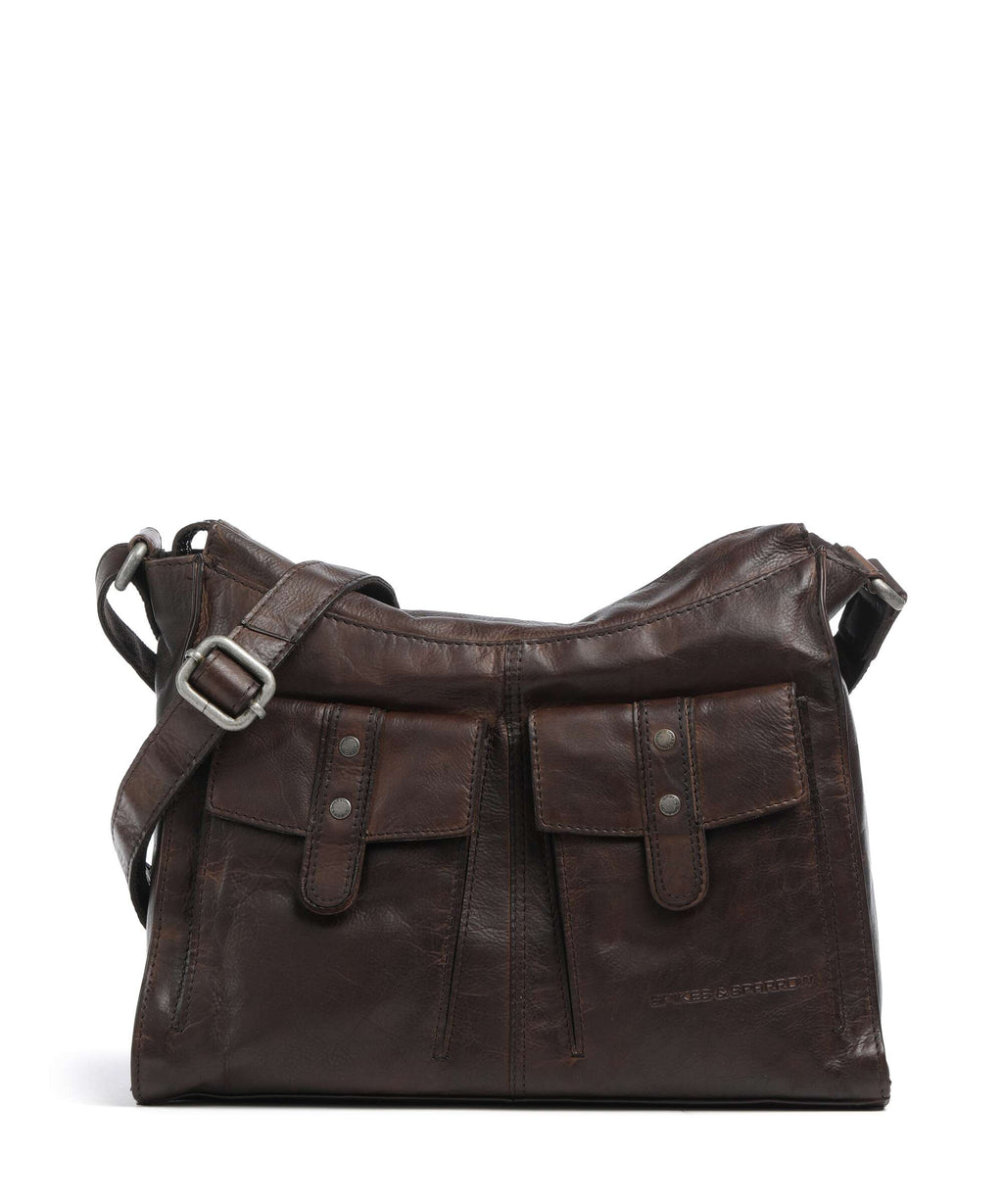Spikes & Sparrow Apache Samara Hobo bag dark brown