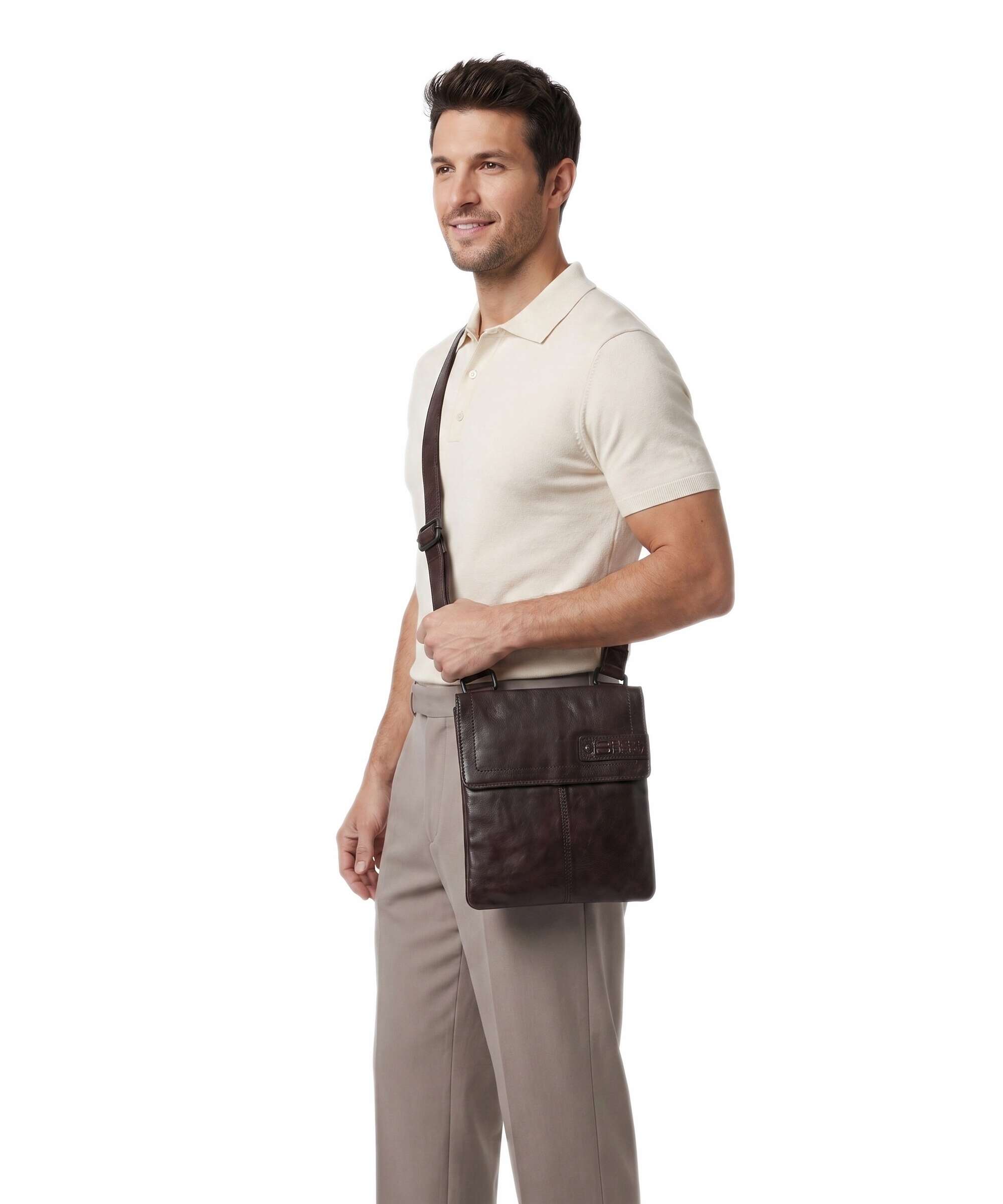 Spikes & Sparrow Apache Jake Crossbody bag dark brown