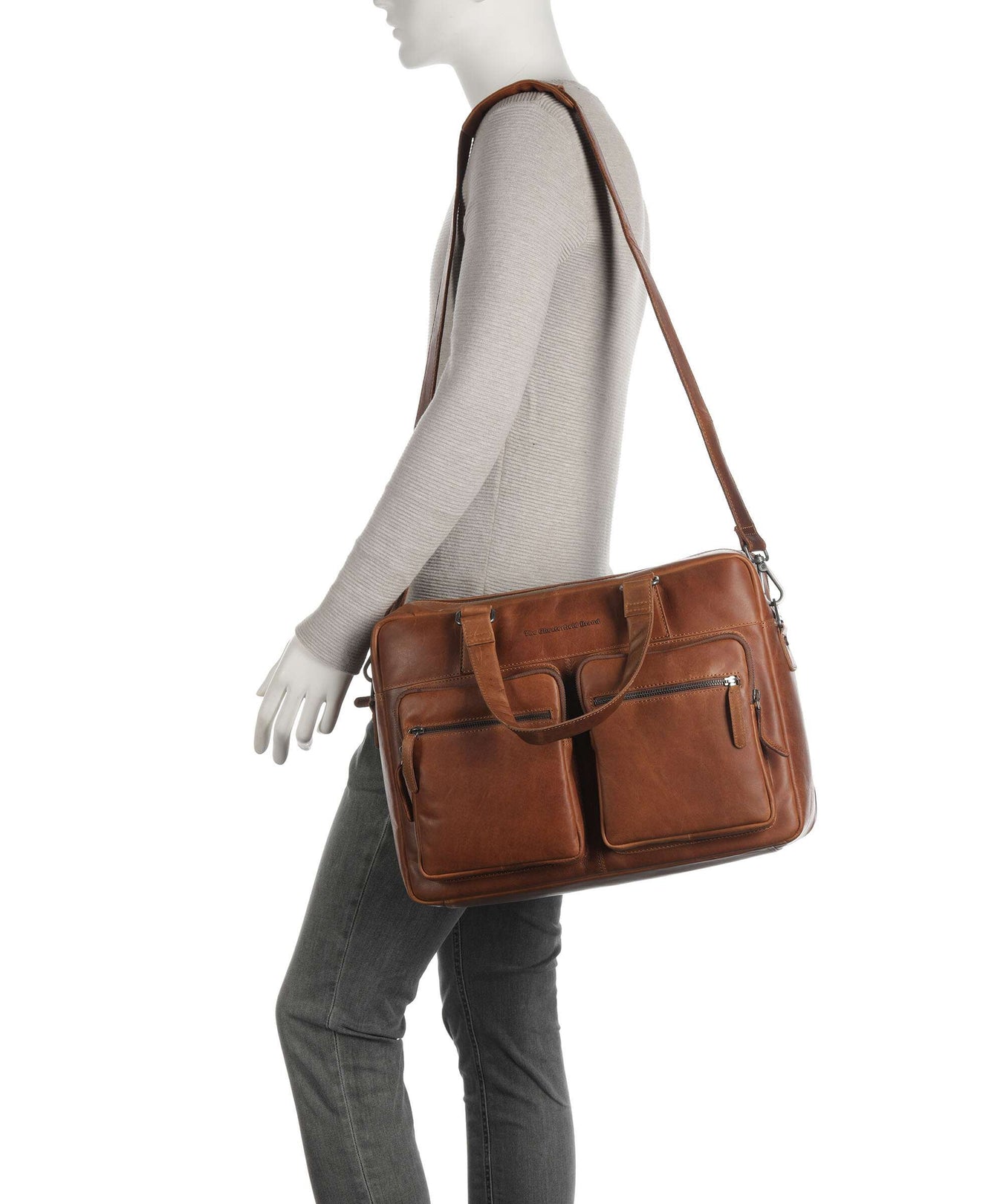 The Chesterfield Brand Misha Briefcase cognac