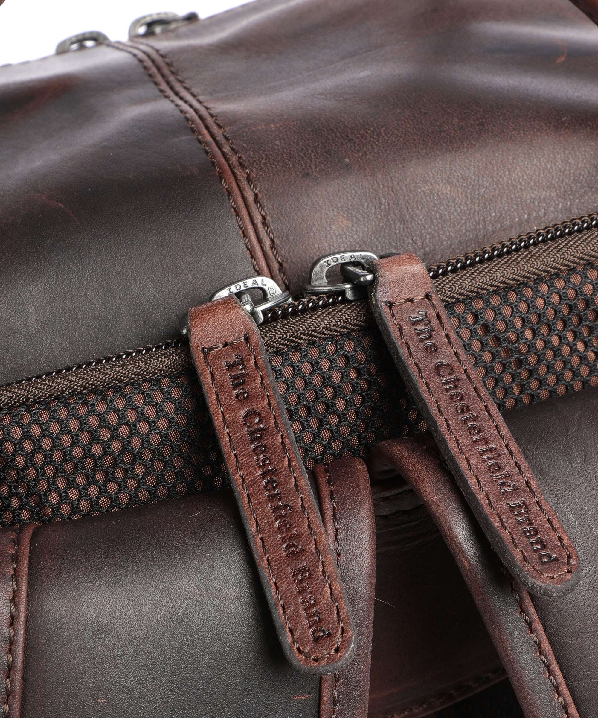 The Chesterfield Brand Wax Pull Up Cow Caicos Backpack brown