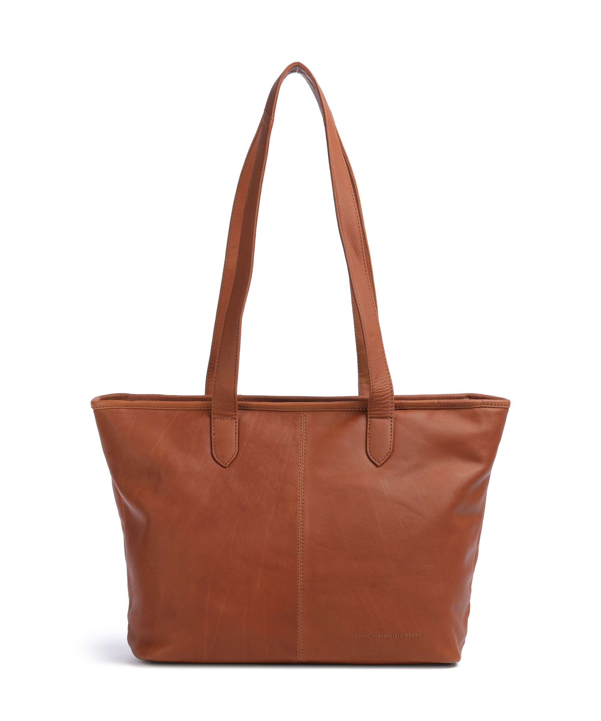 The Chesterfield Brand Wax Pull Up Cow Monza Tote bag cognac