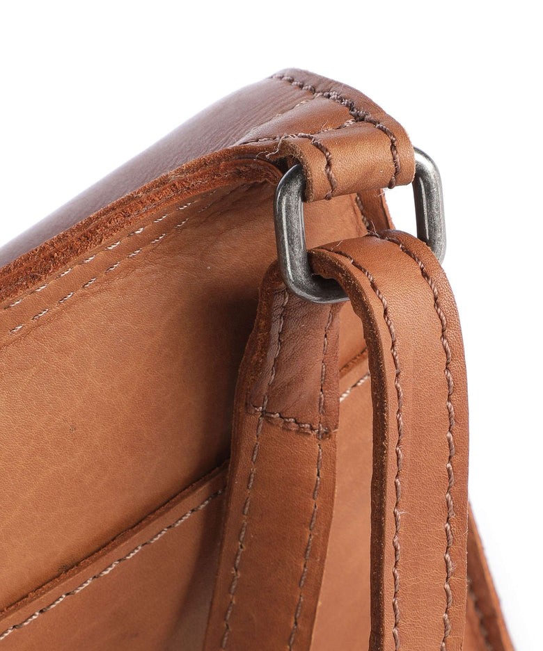 The Chesterfield Brand Cow Wax Pull Up Nebra Phone bag cognac