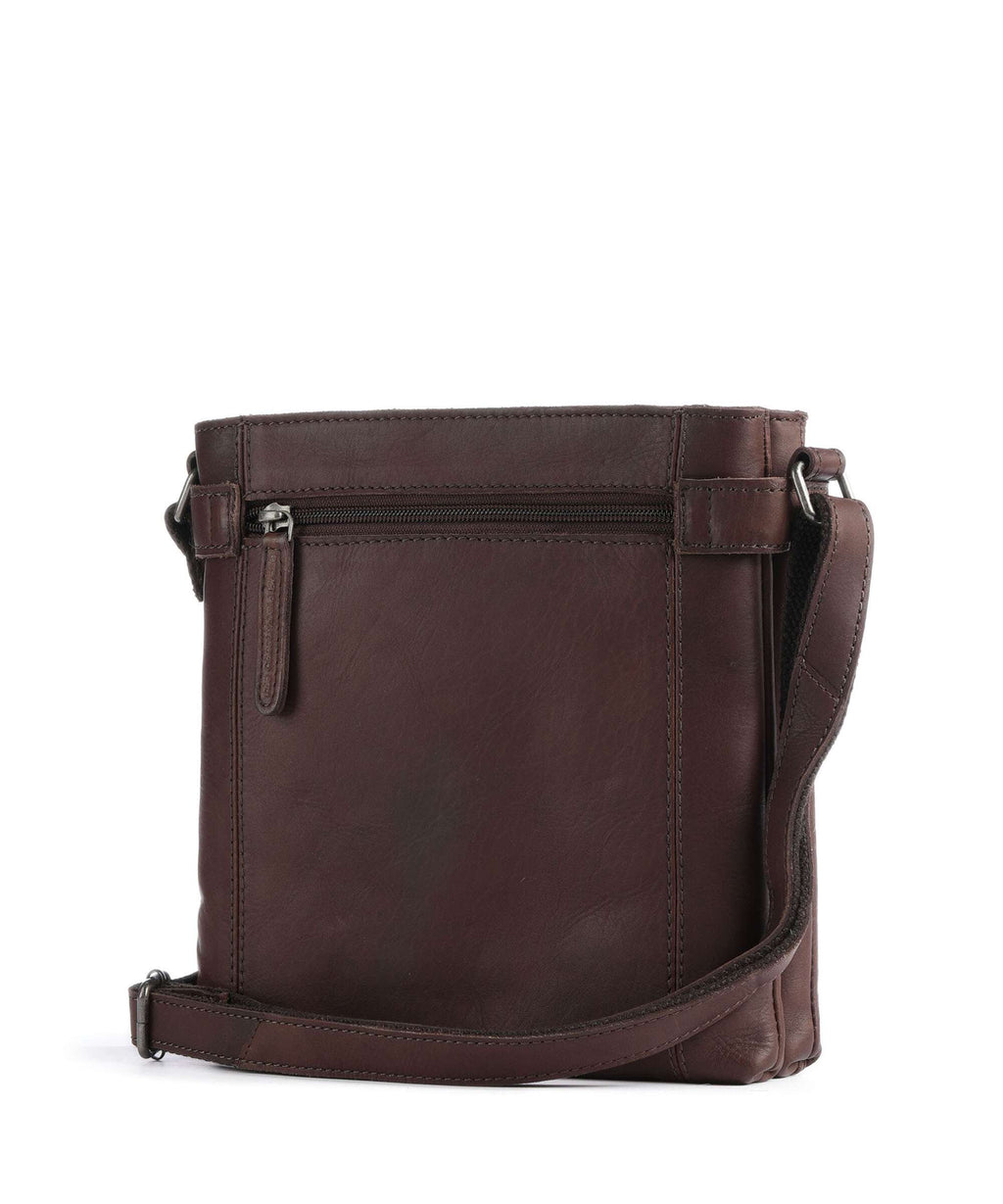 The Chesterfield Brand Cow Wax Pull Up Brandis Crossbody bag brown