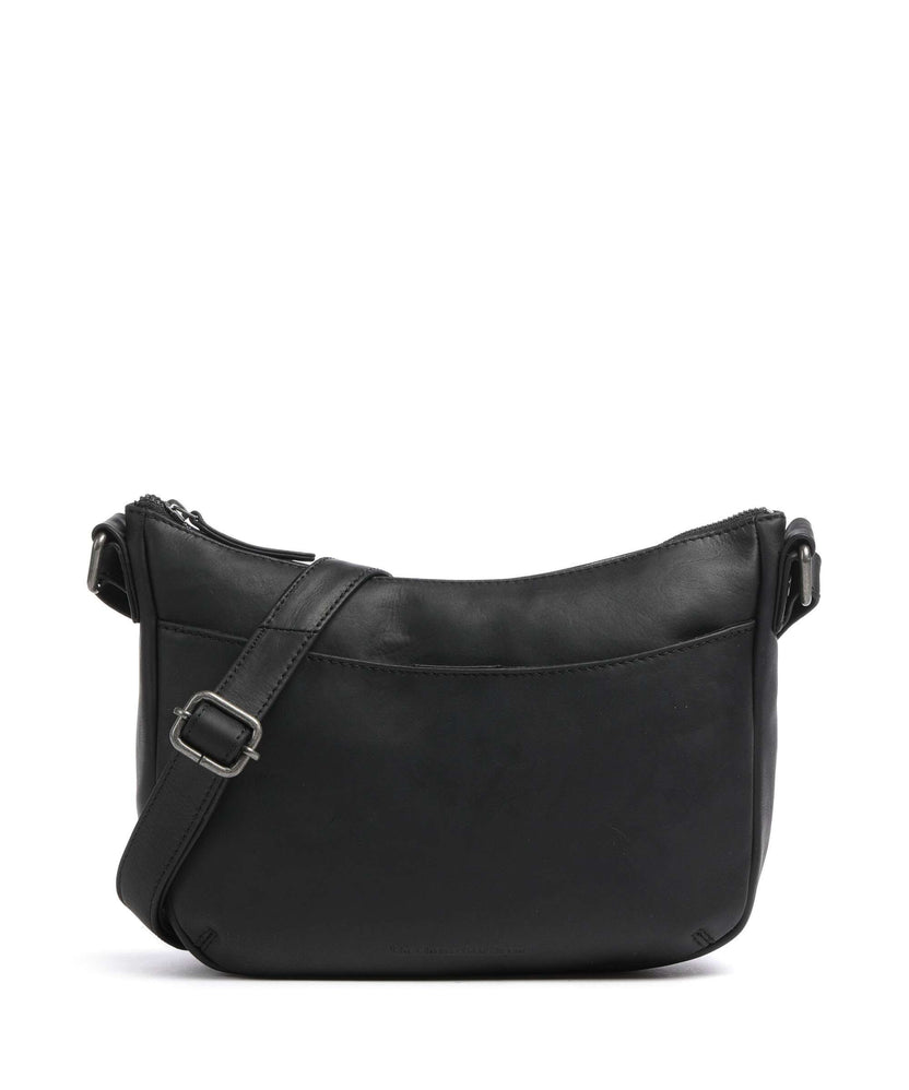 The Chesterfield Brand Cow Wax Pull Up Henderson Crossbody bag black