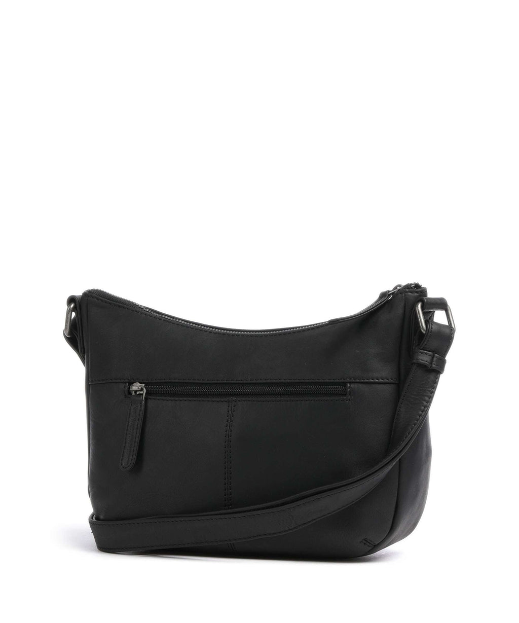 The Chesterfield Brand Cow Wax Pull Up Henderson Crossbody bag black