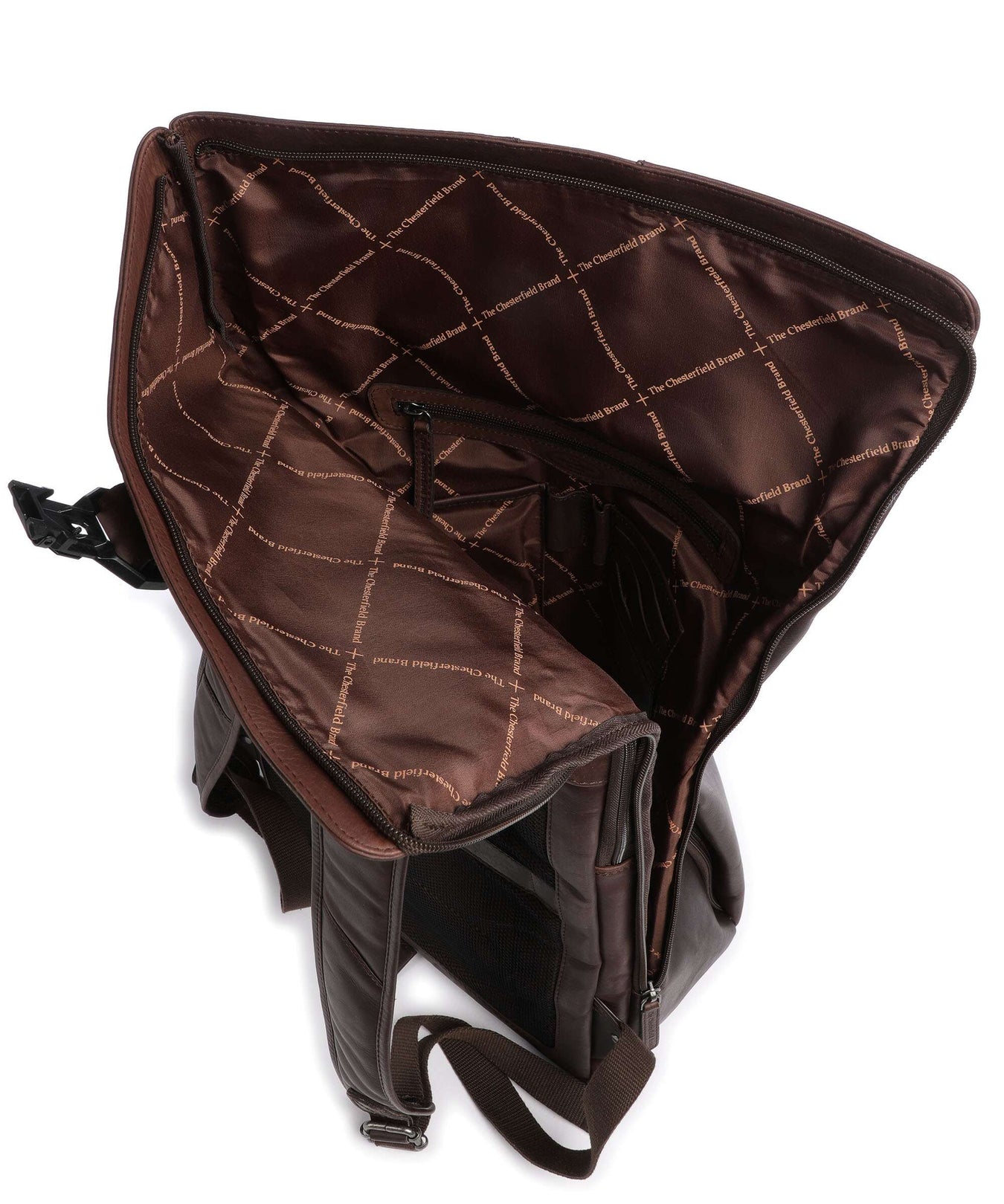 The Chesterfield Brand Cow Wax Pull Up Savona Backpack brown