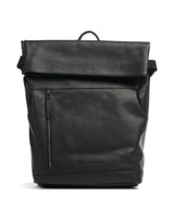 The Chesterfield Brand Cow Wax Pull Up Mazara Backpack black