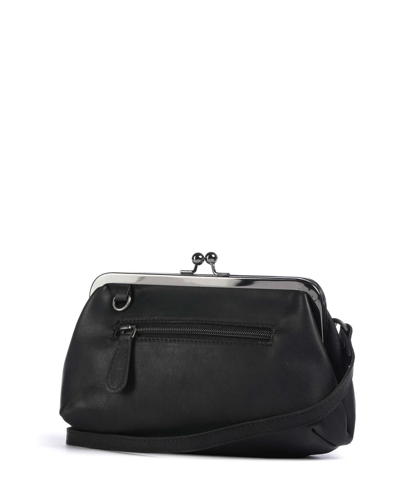 The Chesterfield Brand Cow Wax Pull Up Andrade Shoulder bag black