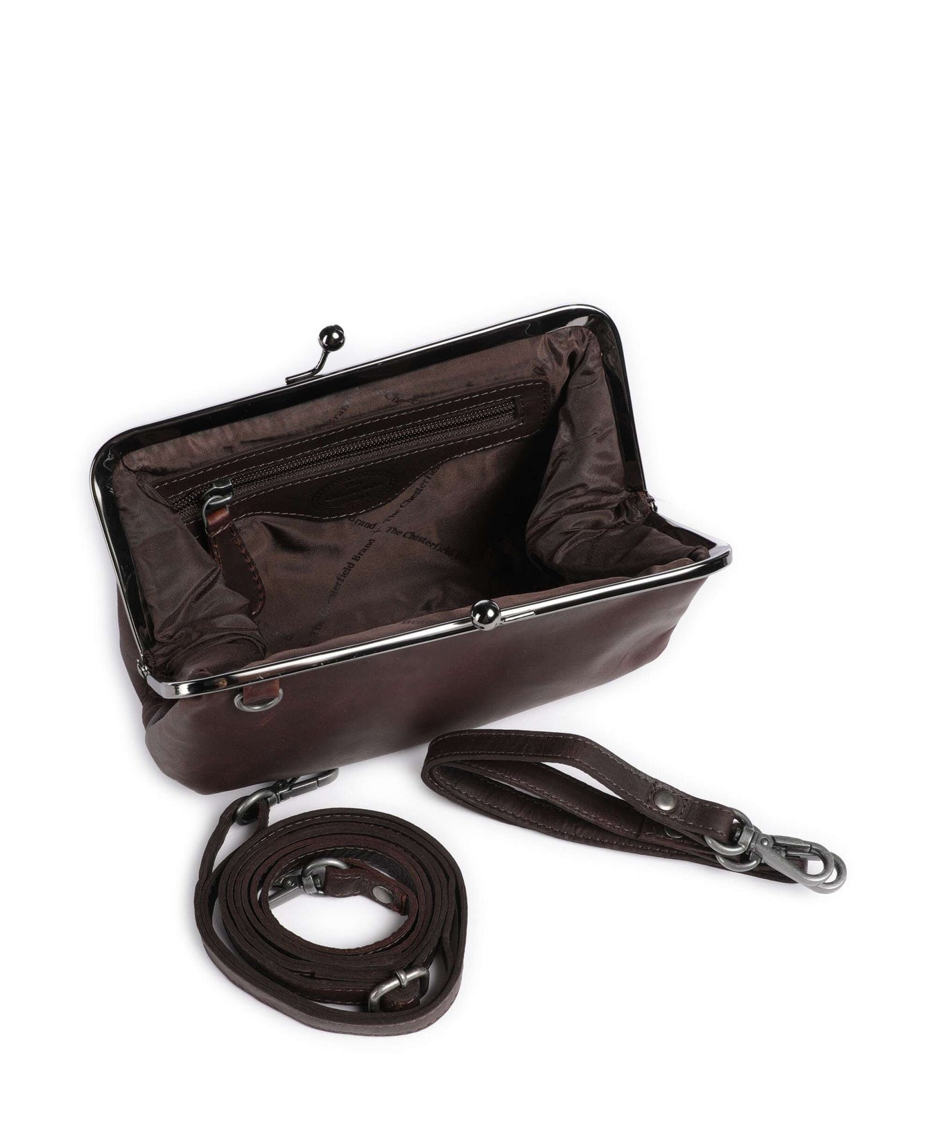 The Chesterfield Brand Cow Wax Pull Up Andrade Shoulder bag brown