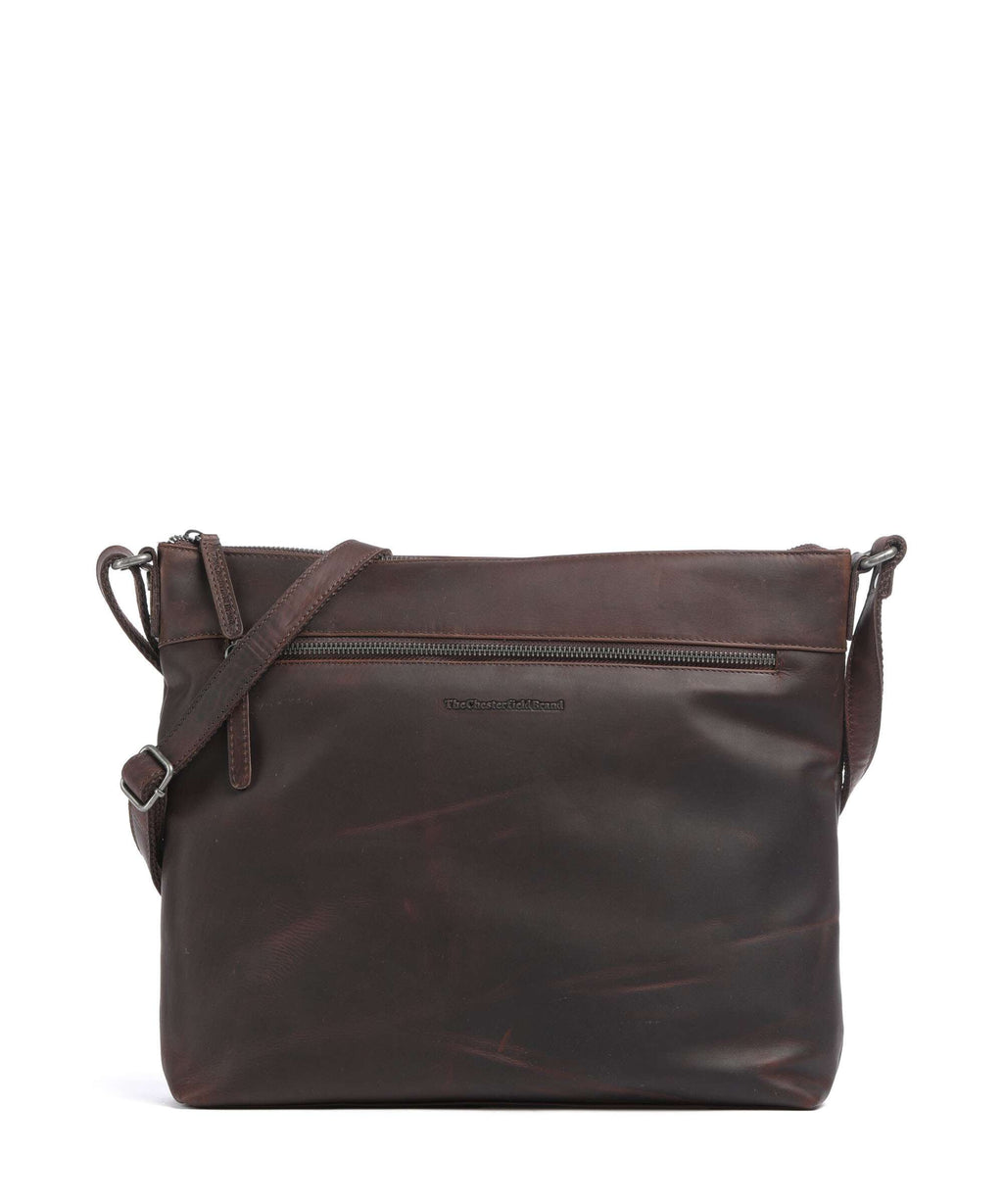 The Chesterfield Brand Wax Pull Up Cow Cartagena Crossbody bag brown