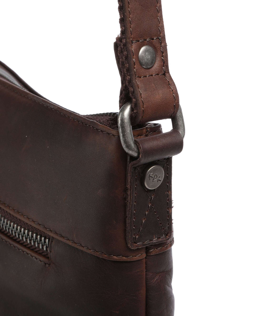 The Chesterfield Brand Cow Wax Pull Up Cartagena Crossbody bag brown