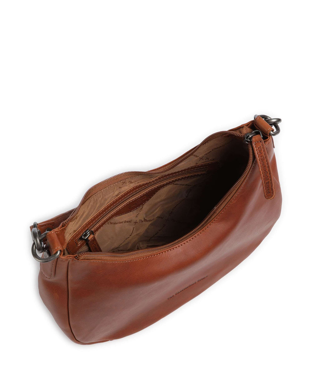 The Chesterfield Brand Cow Wax Pull Up Alexandria Shoulder bag cognac