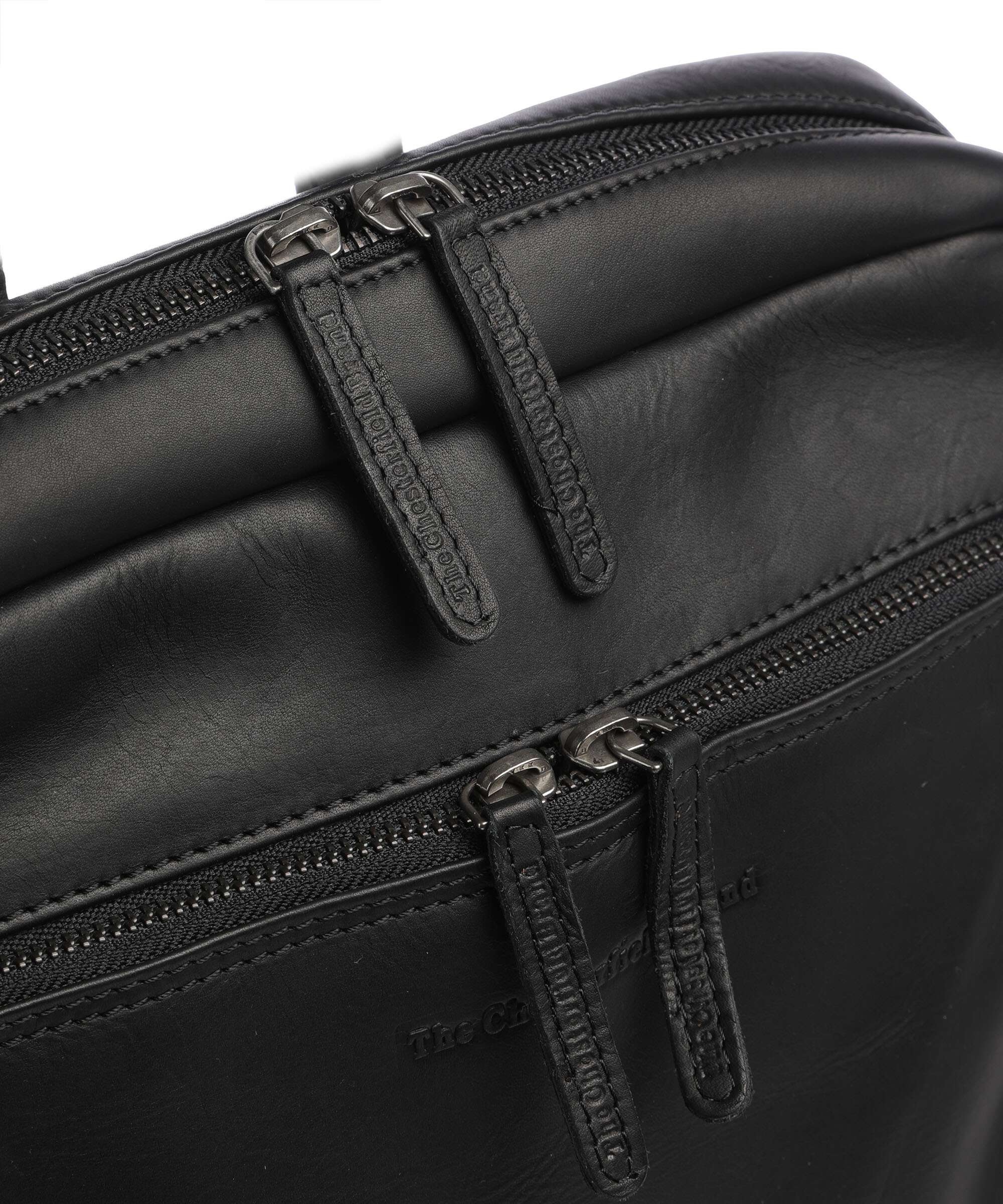 The Chesterfield Brand Wax Pull Up Cow Jasper Backpack black