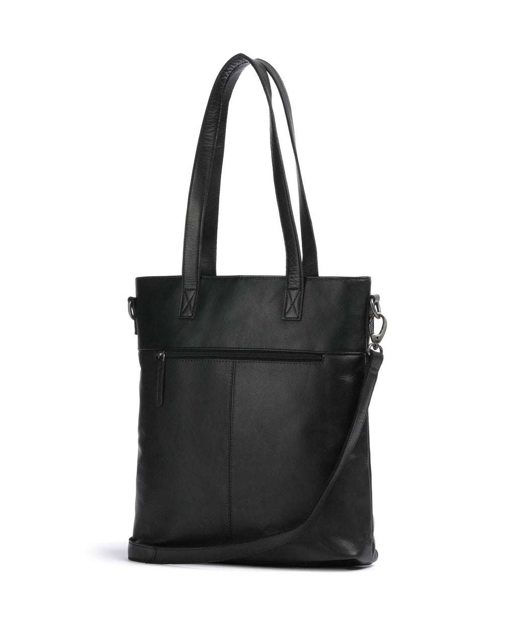 The Chesterfield Brand Cow Wax Pull Up Nunavik Tote bag black