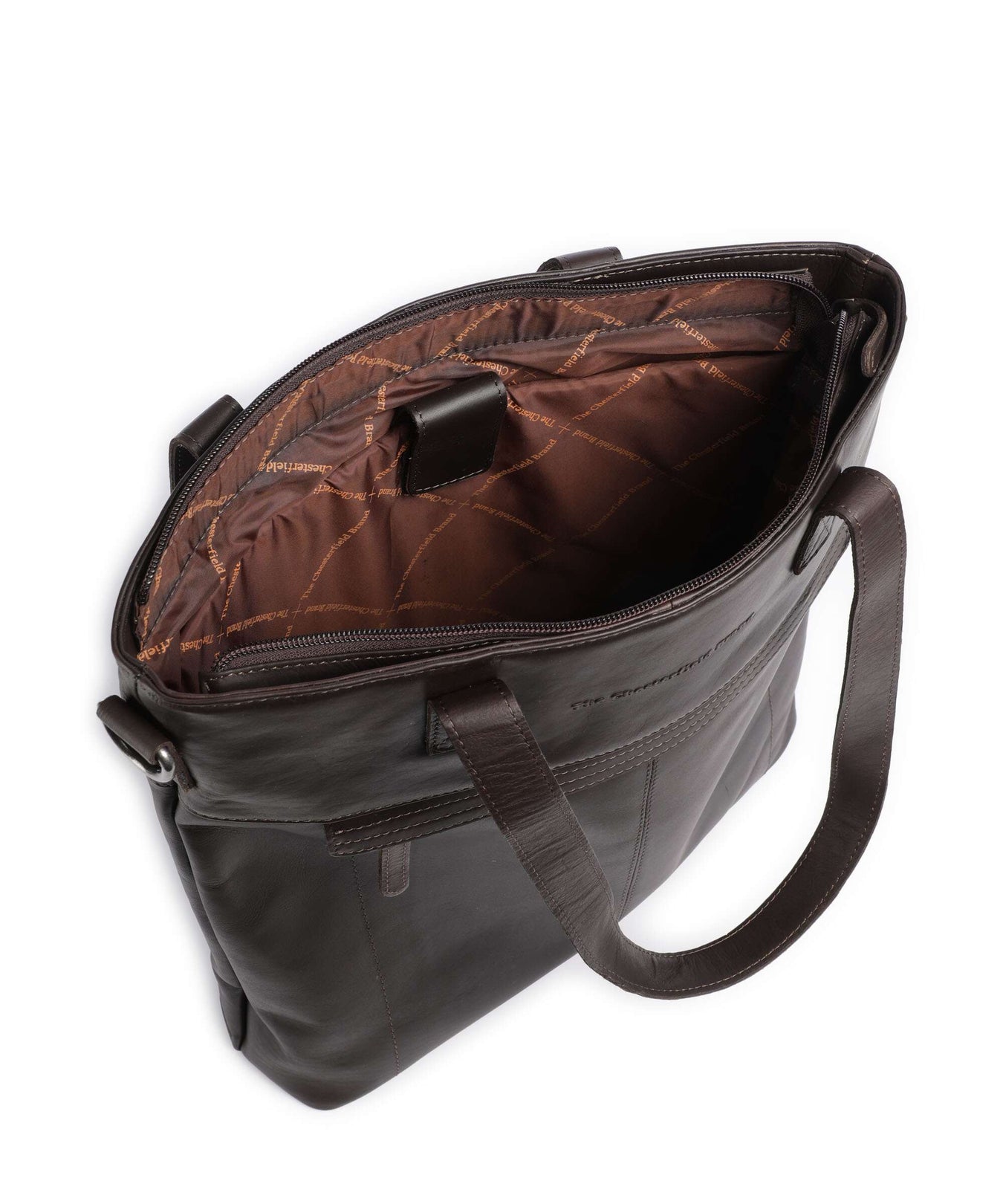 The Chesterfield Brand Cow Wax Pull Up Nunavik Tote bag brown