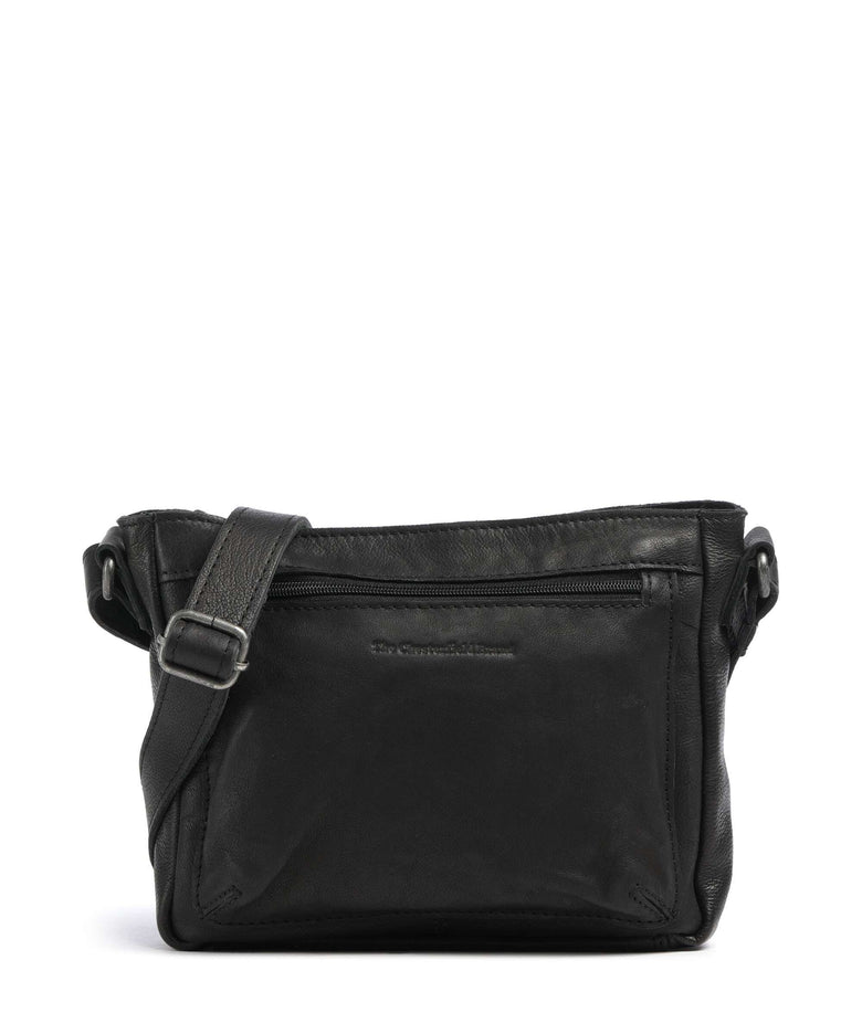 The Chesterfield Brand Washed Waxed Cow Aston Crossbody bag black