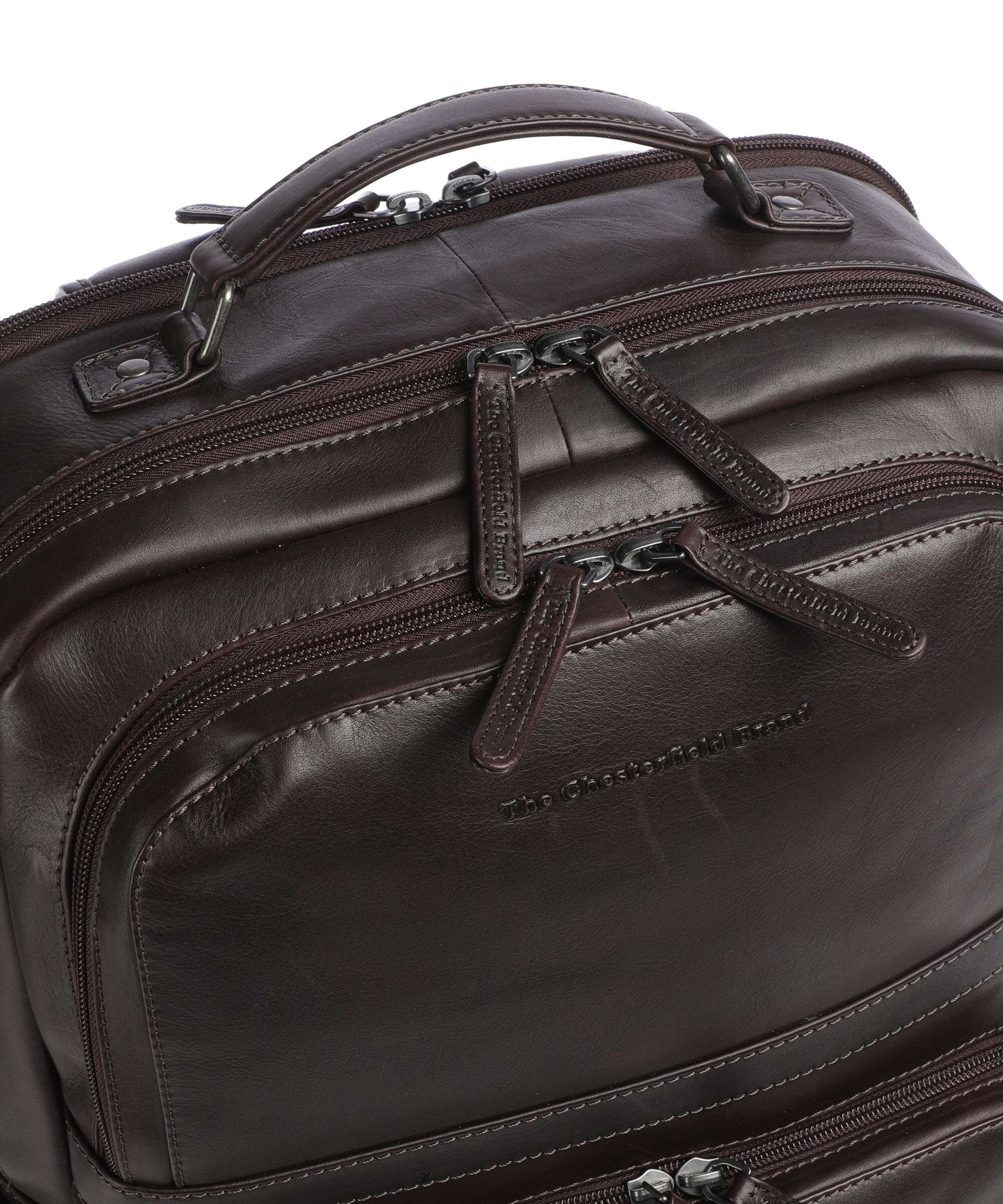The Chesterfield Brand Wax Pull Up Cow Lennox Backpack brown