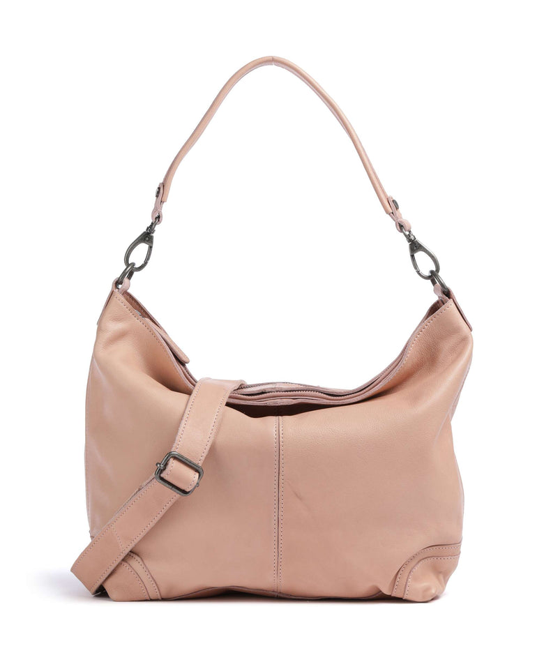 The Chesterfield Brand Washed Waxed Cow Bolivia Hobo bag vintage rose