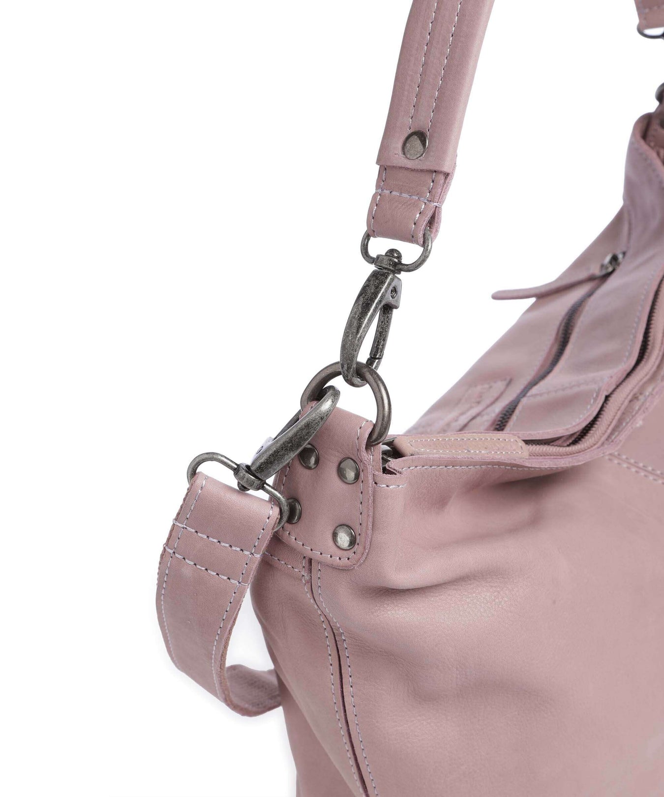 The Chesterfield Brand Washed Waxed Cow Bolivia Hobo bag lavender lila